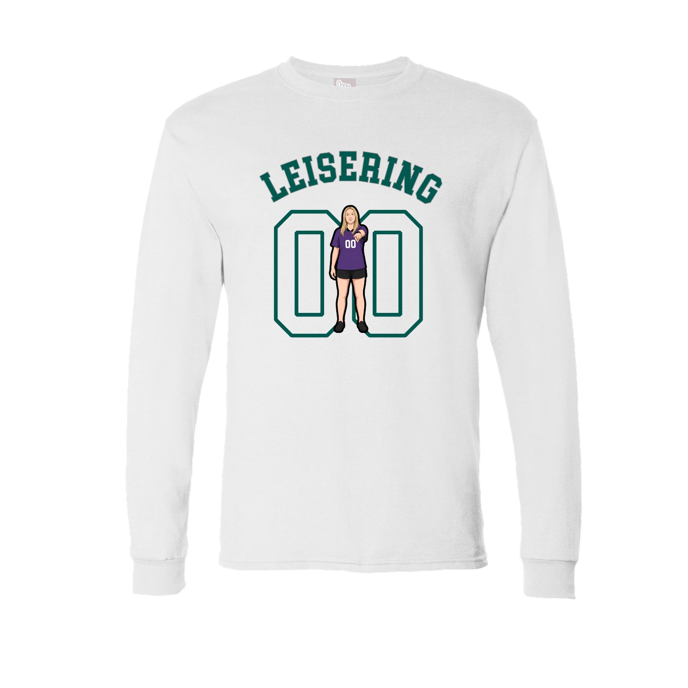 Long Sleeve Tee — Shirsey Arch in White