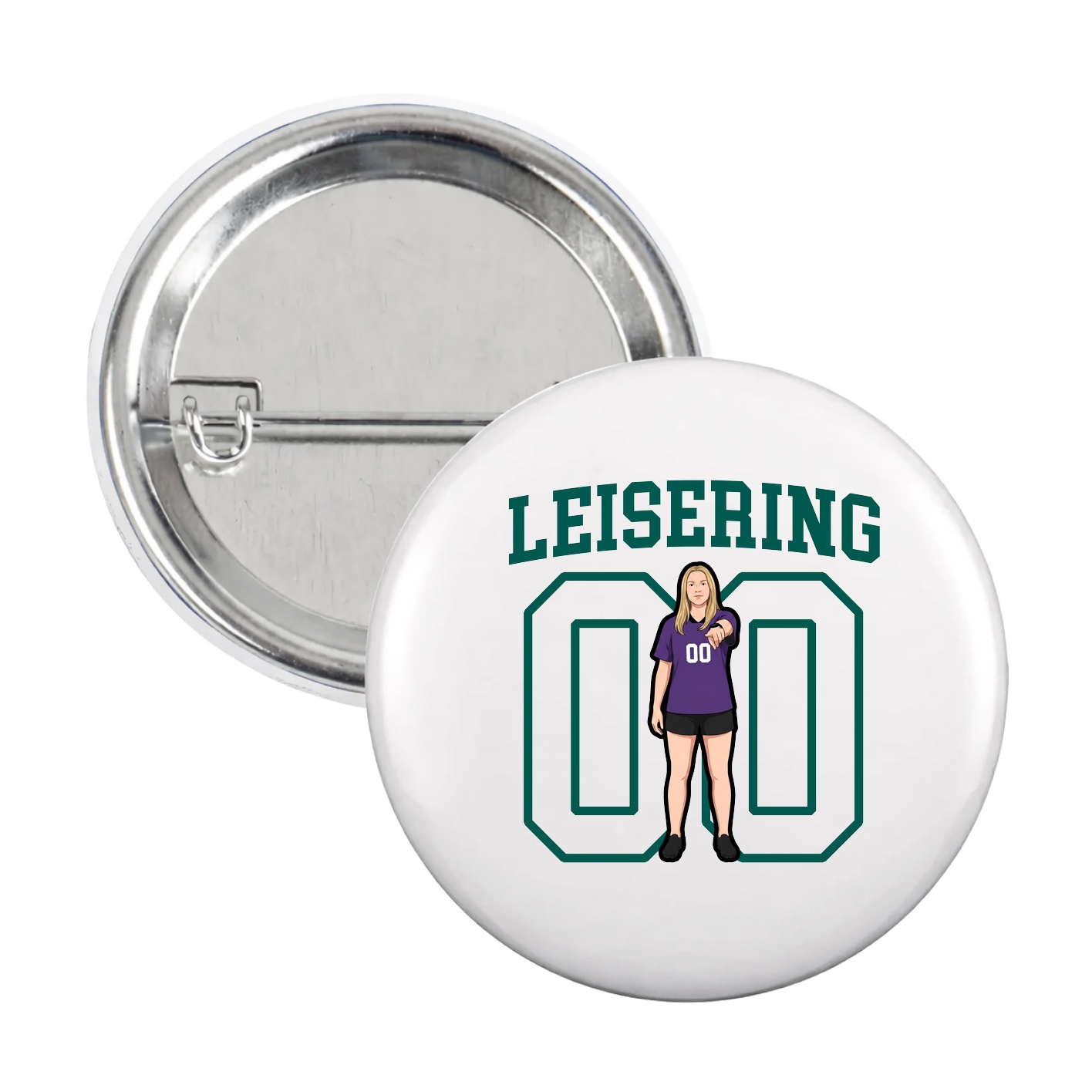 Game Day Button — Shirsey in White
