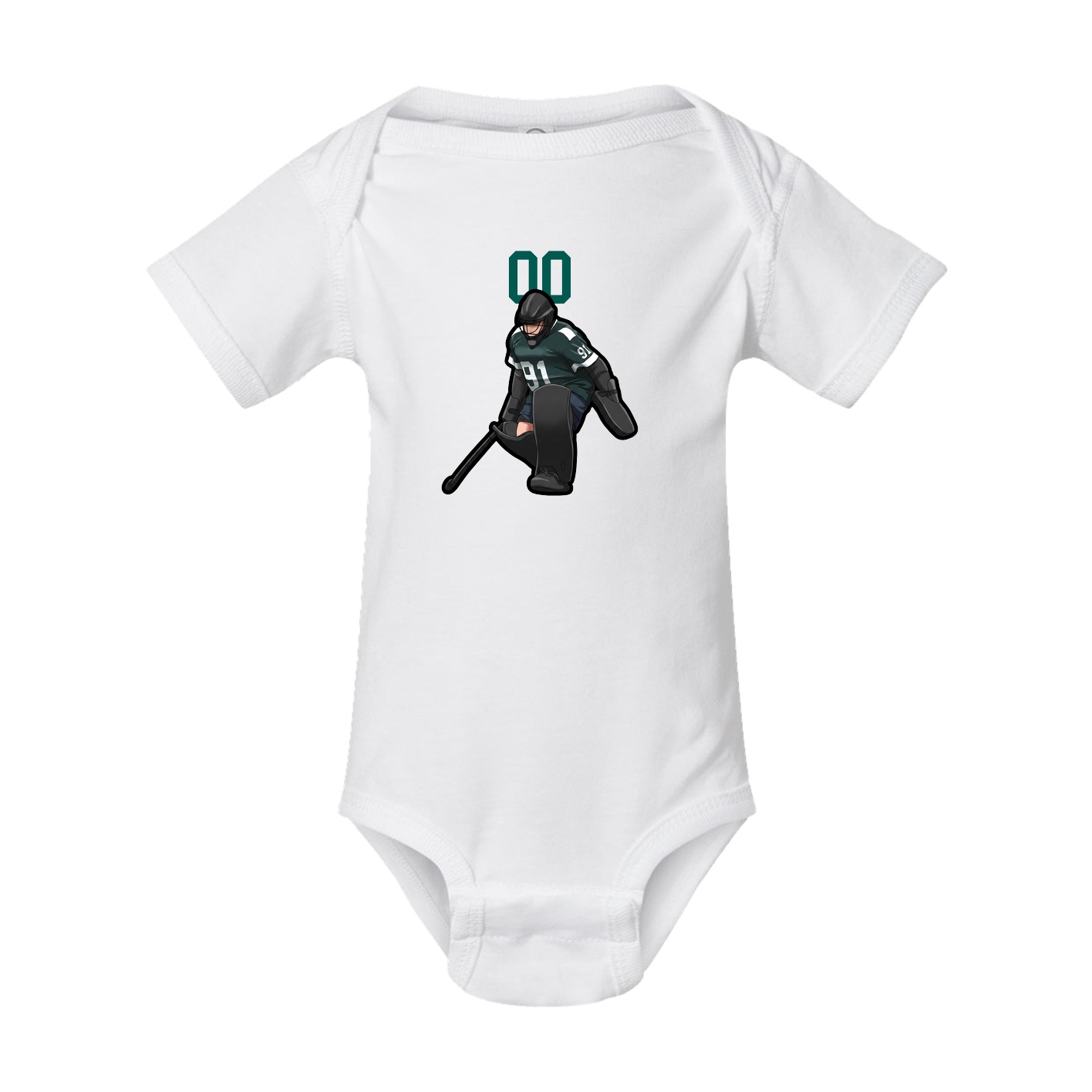 Baby Onesie — Number Top in White