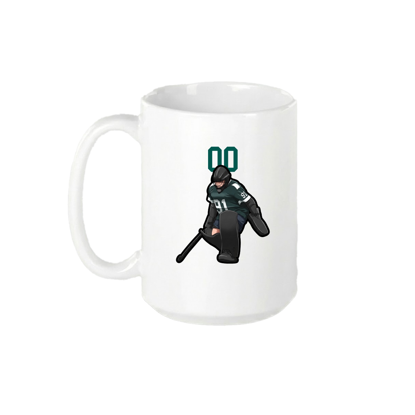 15oz Coffee Mug — Number Top in White