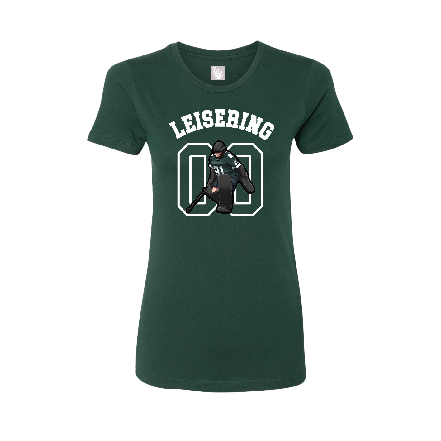 Fitted Women's Tee — Shirsey Arch in Green