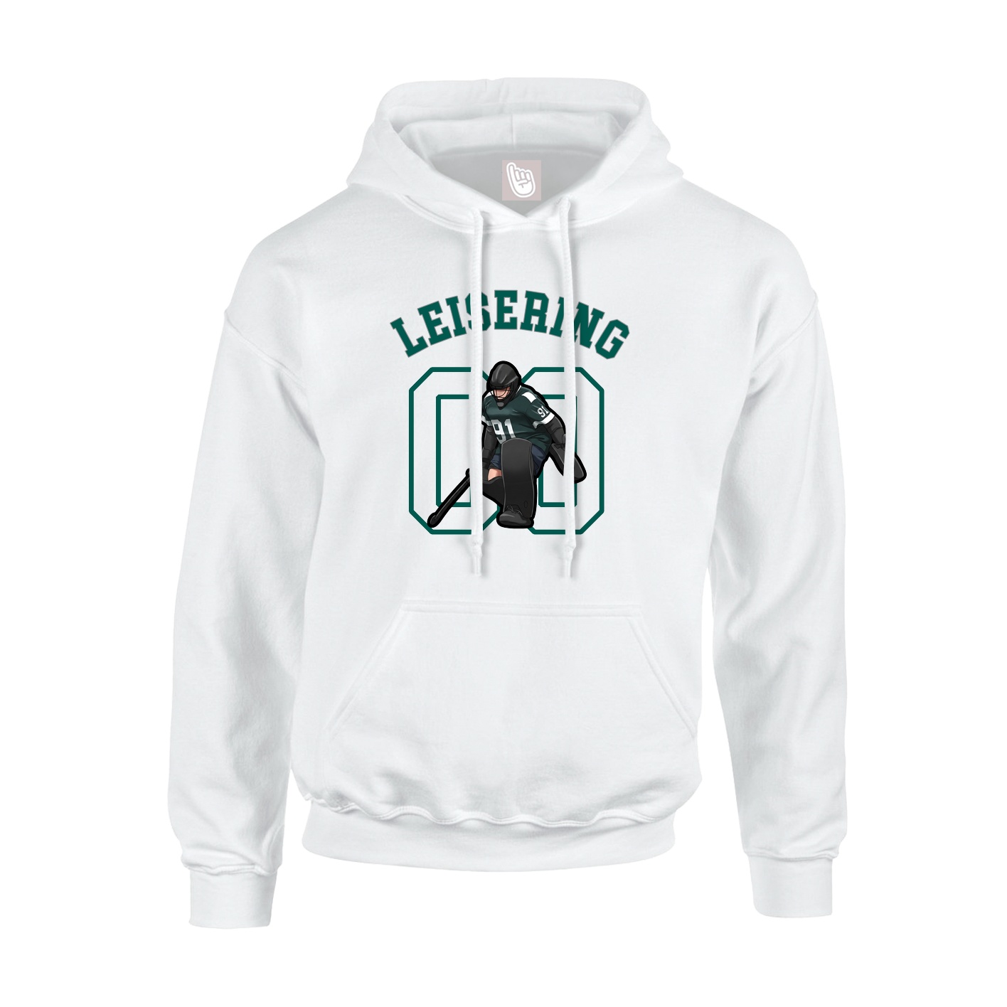 Youth Hoodie — Shirsey Arch in White