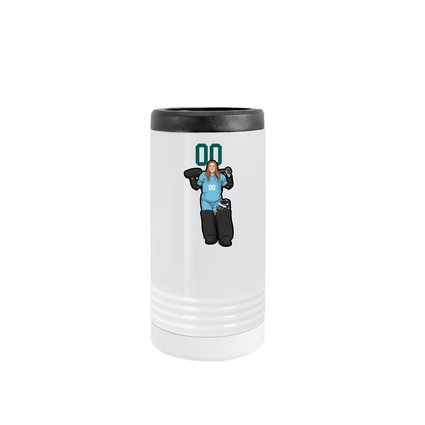 Slim Beverage Holder — Number Top in White