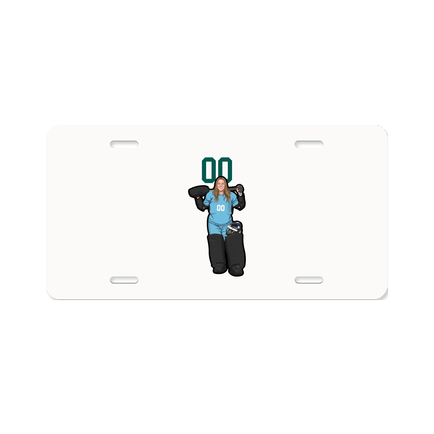 License Plate — Number Top in Classic