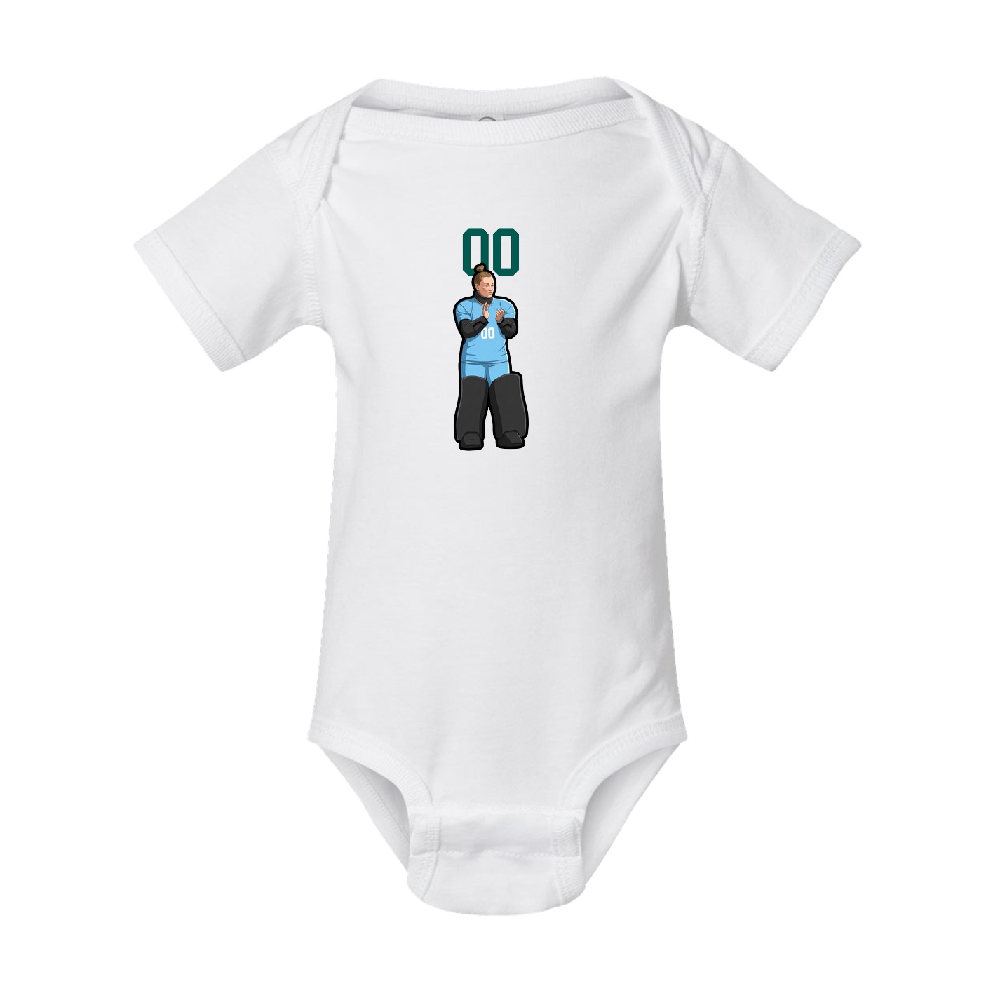 Baby Onesie — Number Top in White