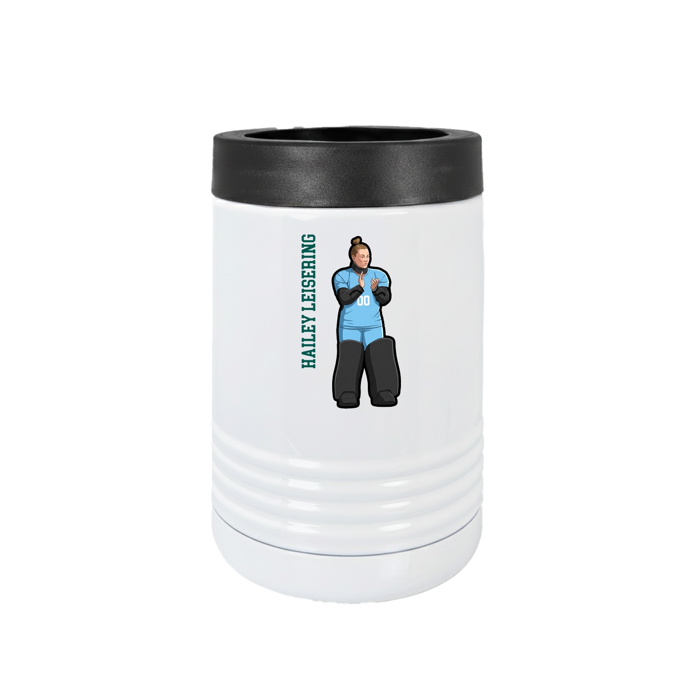 Beverage Holder — Name Vertical in White
