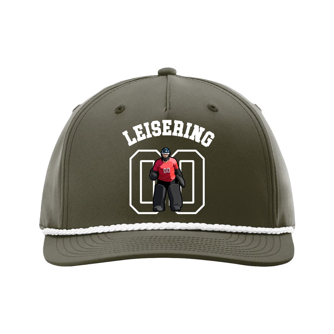 Five-Panel Classic Rope Cap — Shirsey Arch in Green