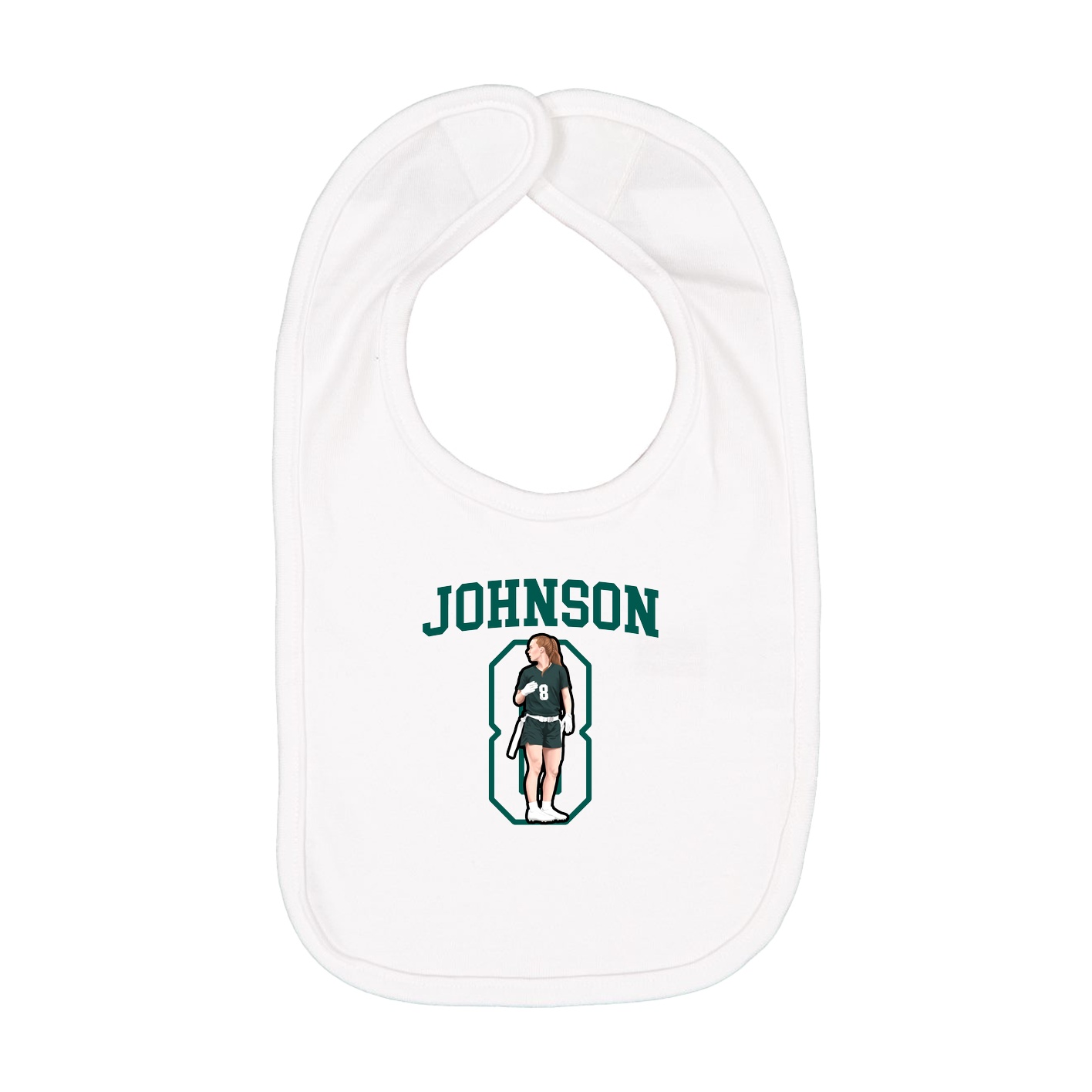 Infant Bib — Shirsey in White