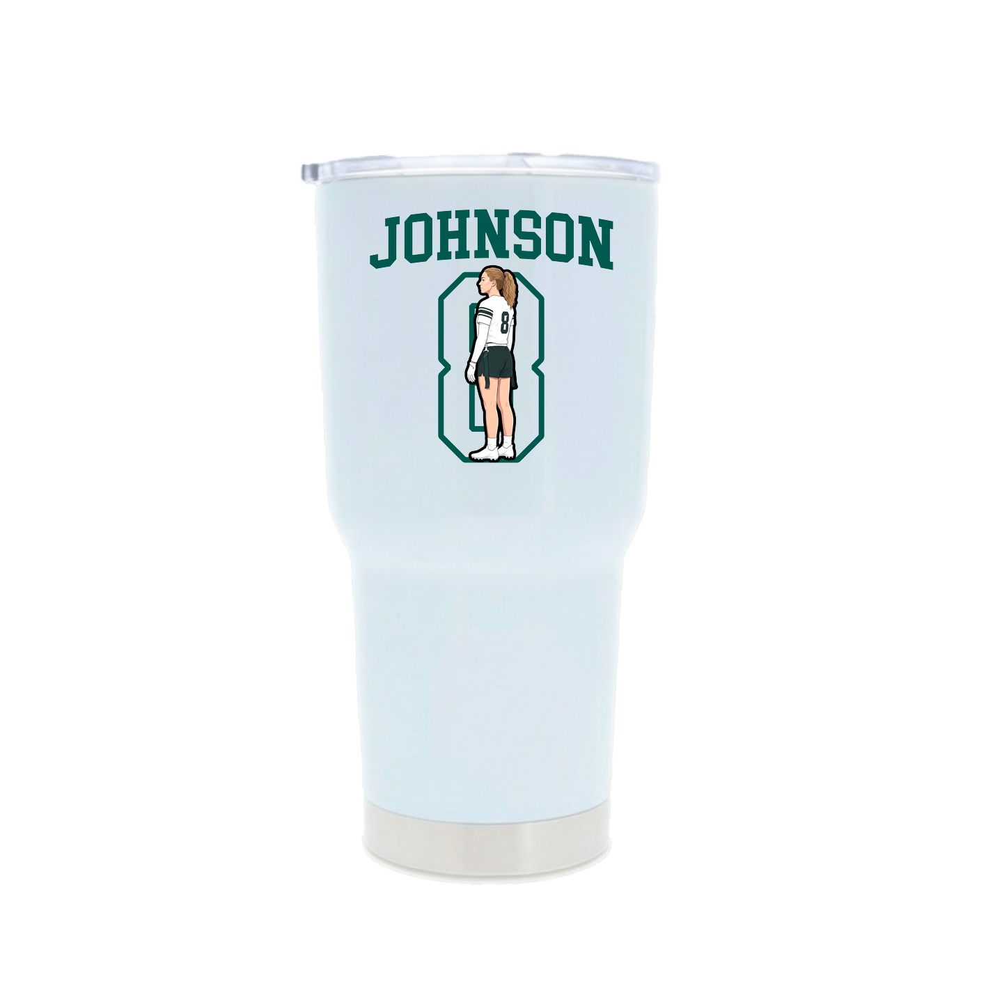 30oz Stainless Steel Tumbler — Shirsey in White