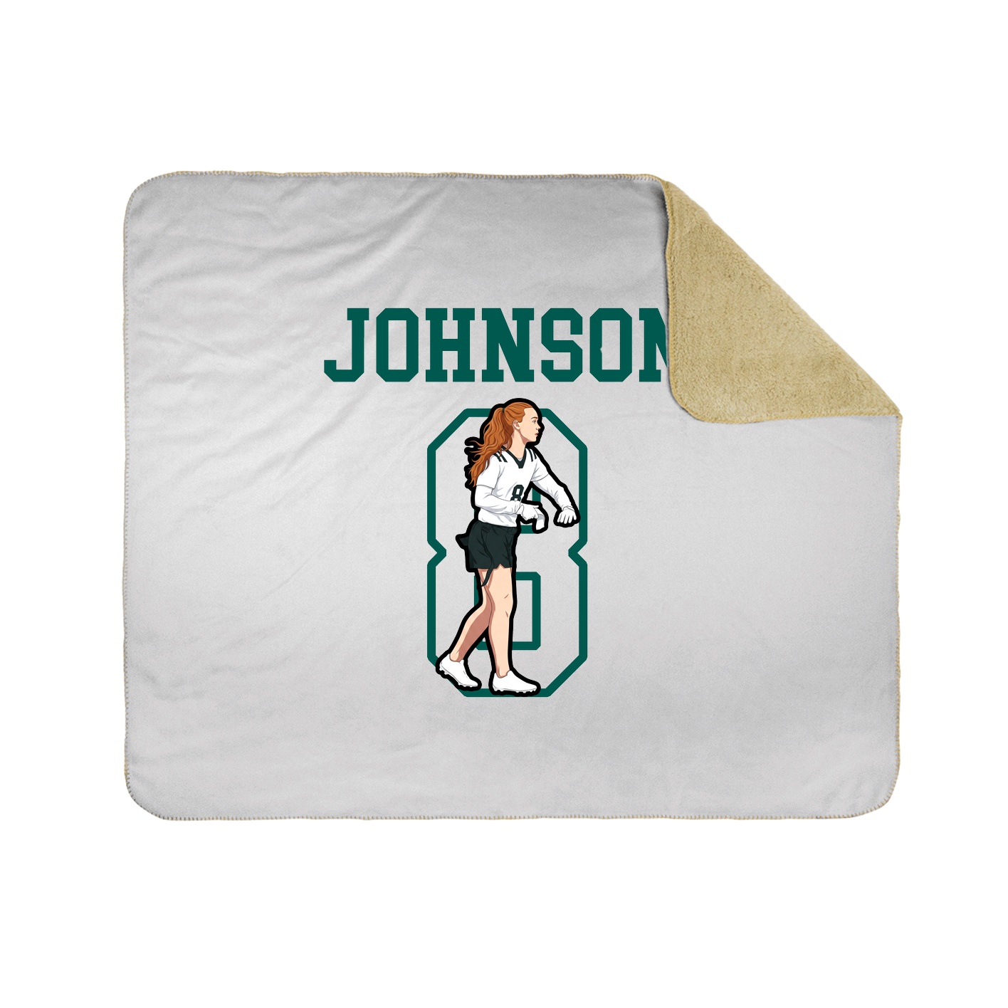 Throw Blanket — Shirsey in White