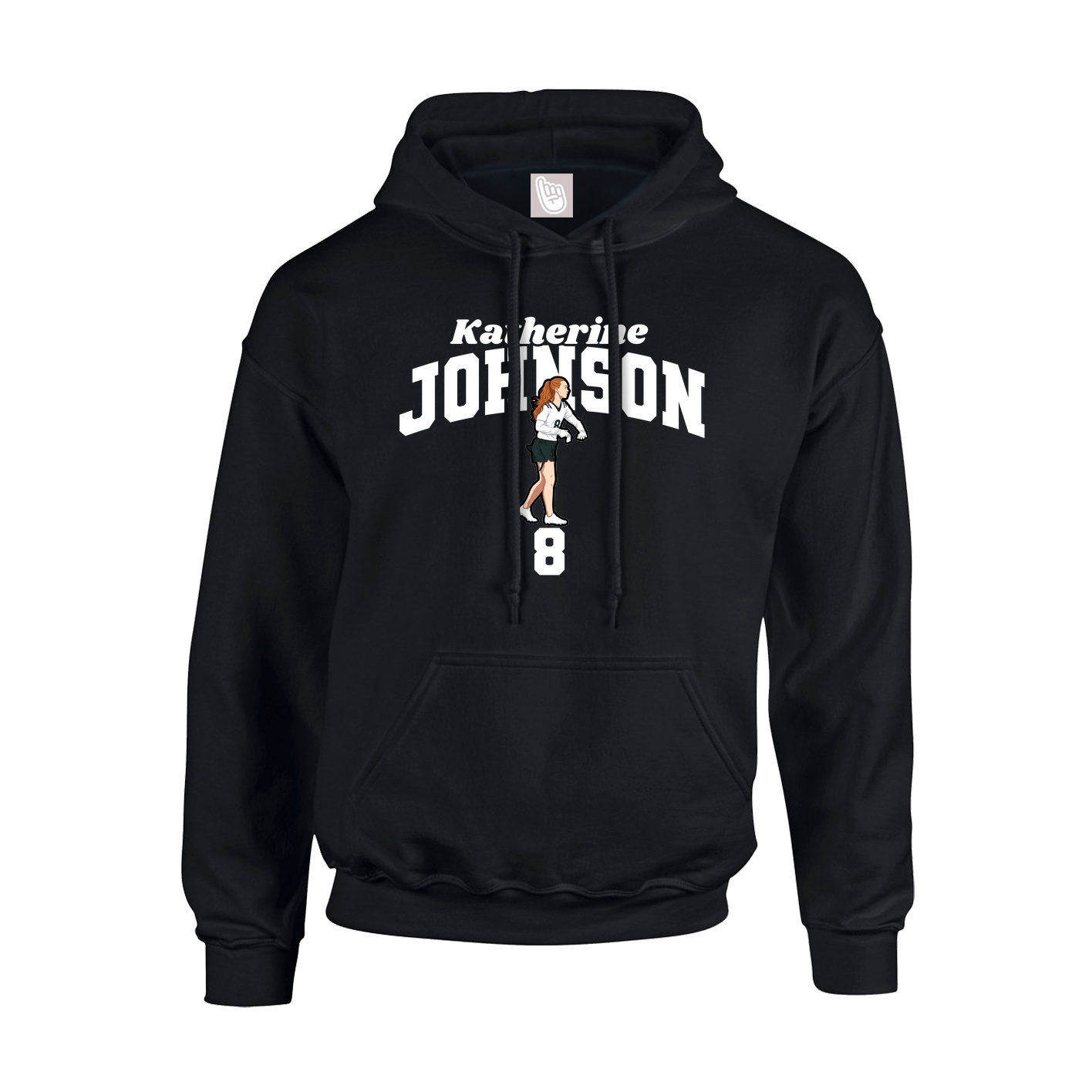 Youth Hoodie — Signature Arch in Black