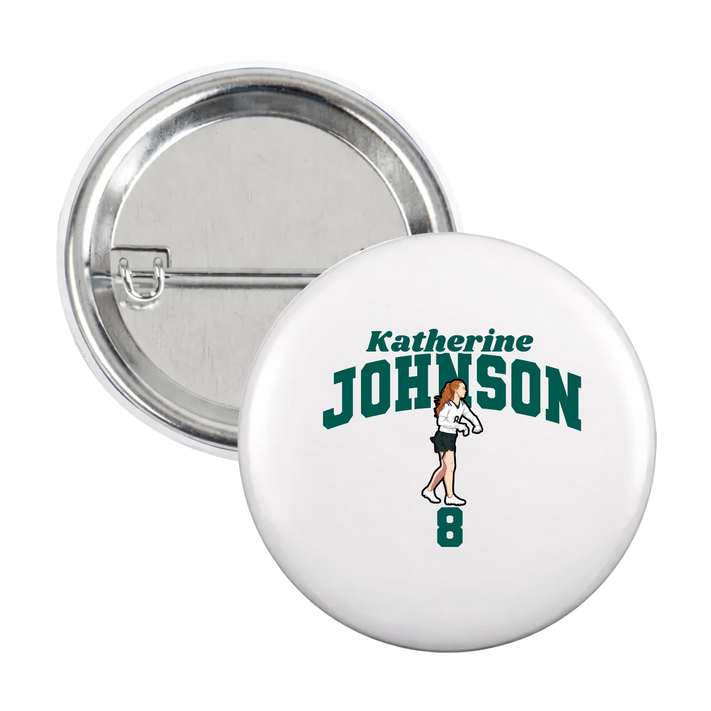 Game Day Button — Signature Arch in White
