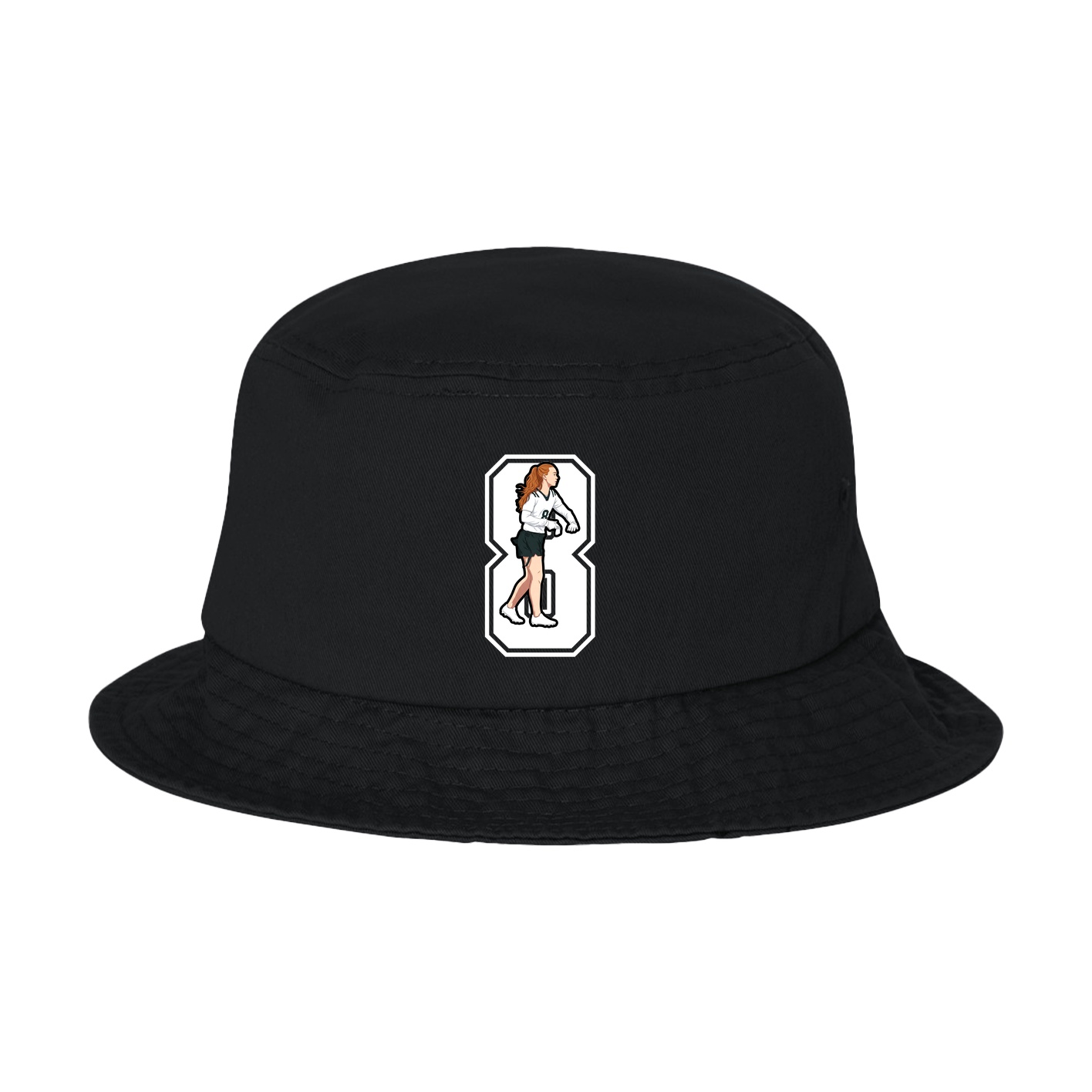 Bucket Cap — Number in Black