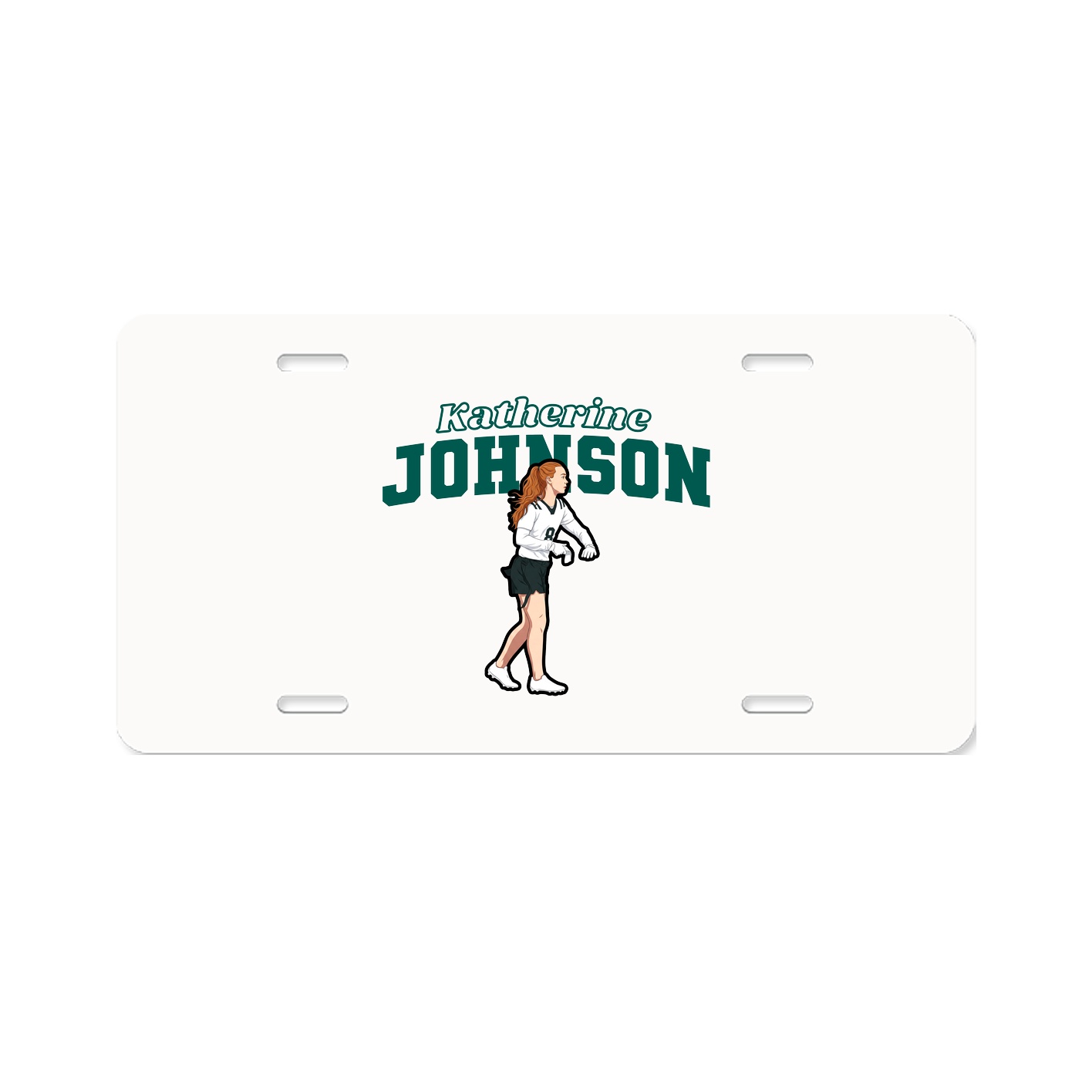 License Plate — Name Arch in Classic