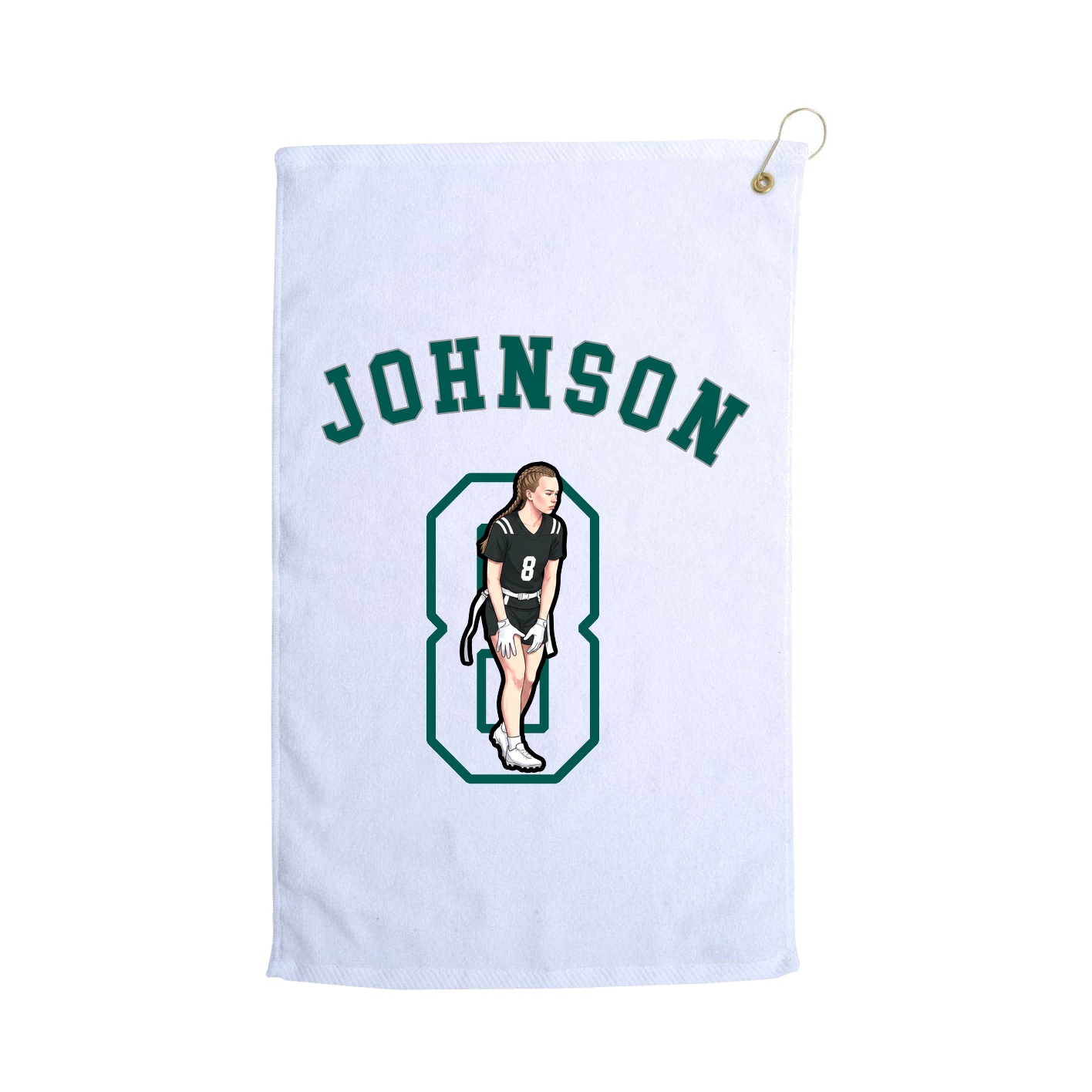Golf Towel — Shirsey Arch in White