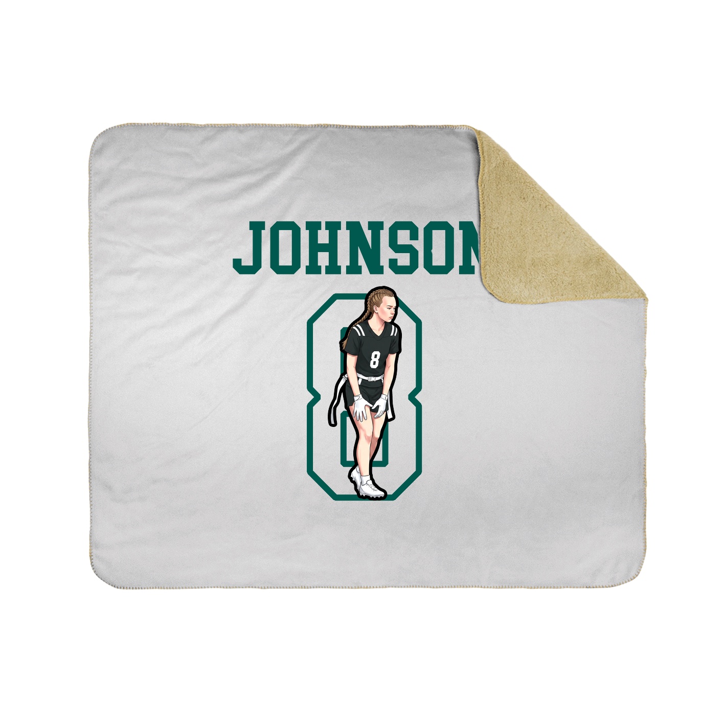 Throw Blanket — Shirsey in White