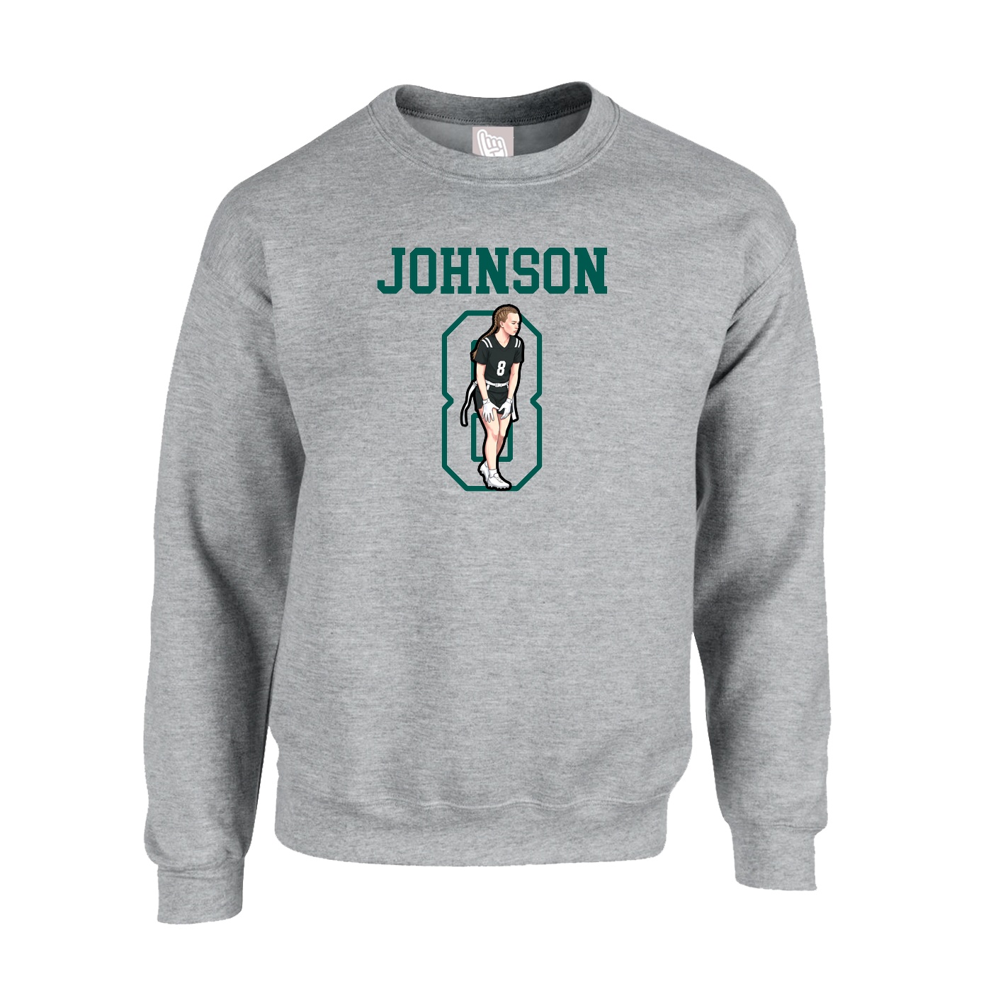 Fleece Crew — Shirsey in Grey