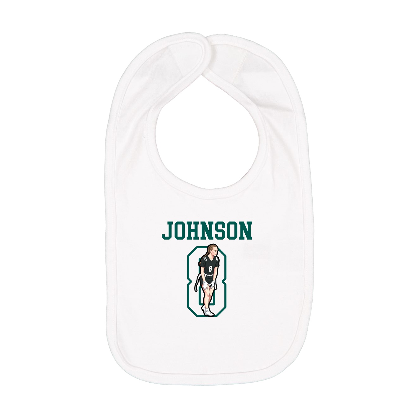 Infant Bib — Shirsey in White