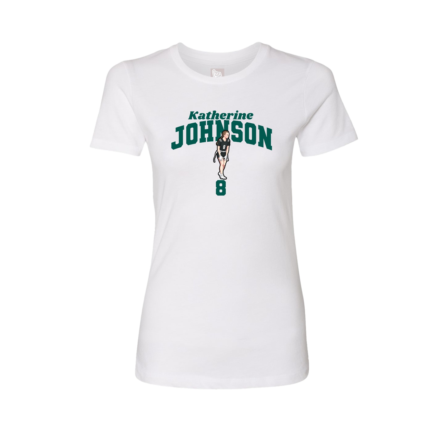 Womens Tee — Signature Arch in White