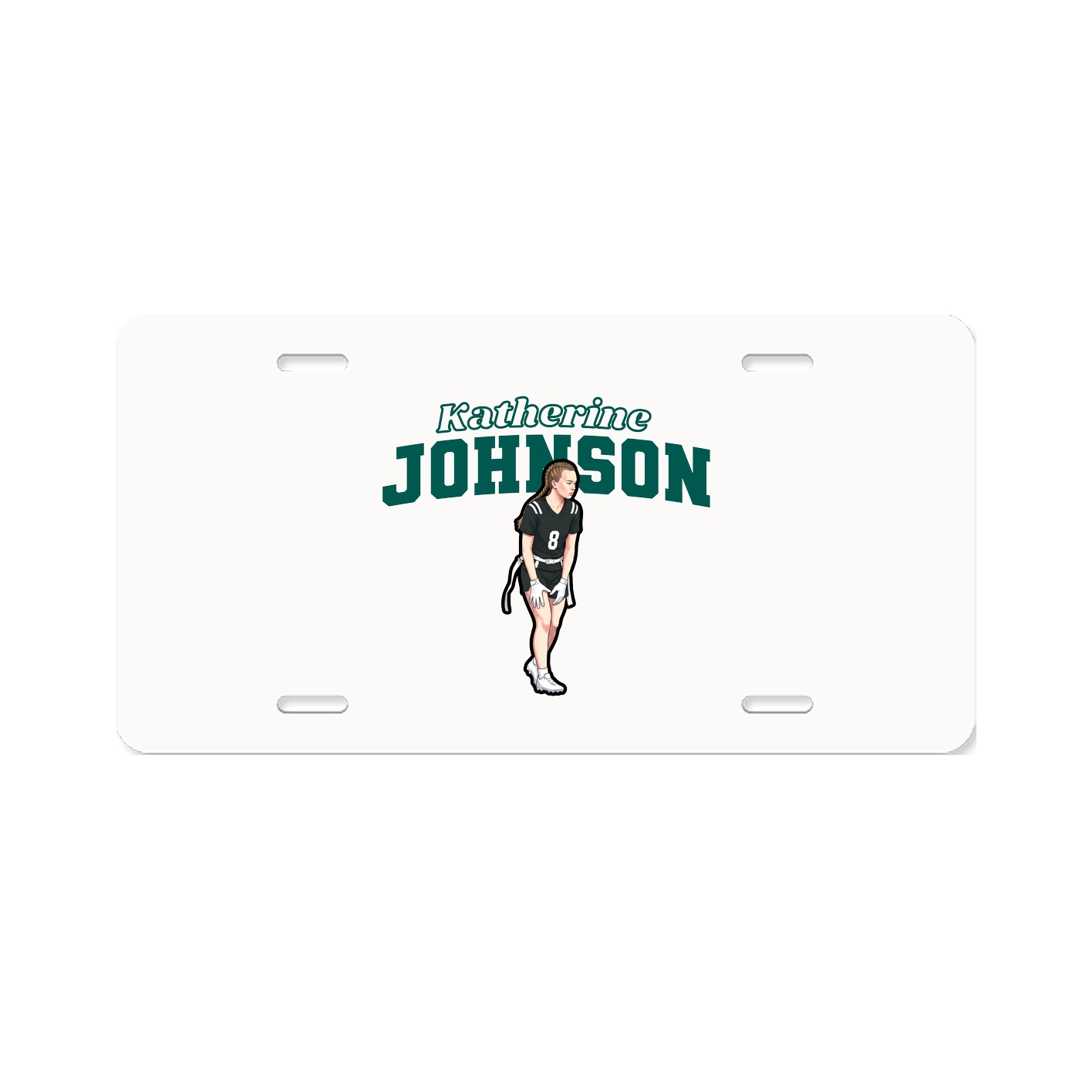 License Plate — Name Arch in Classic