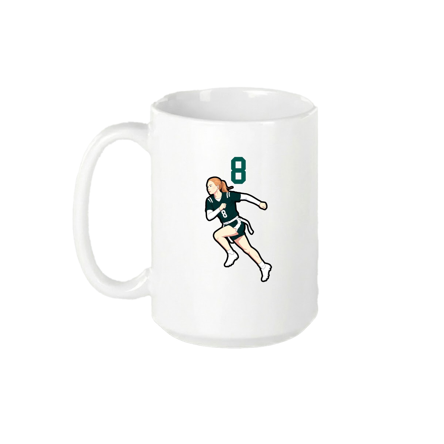 15oz Coffee Mug — Number Top in White