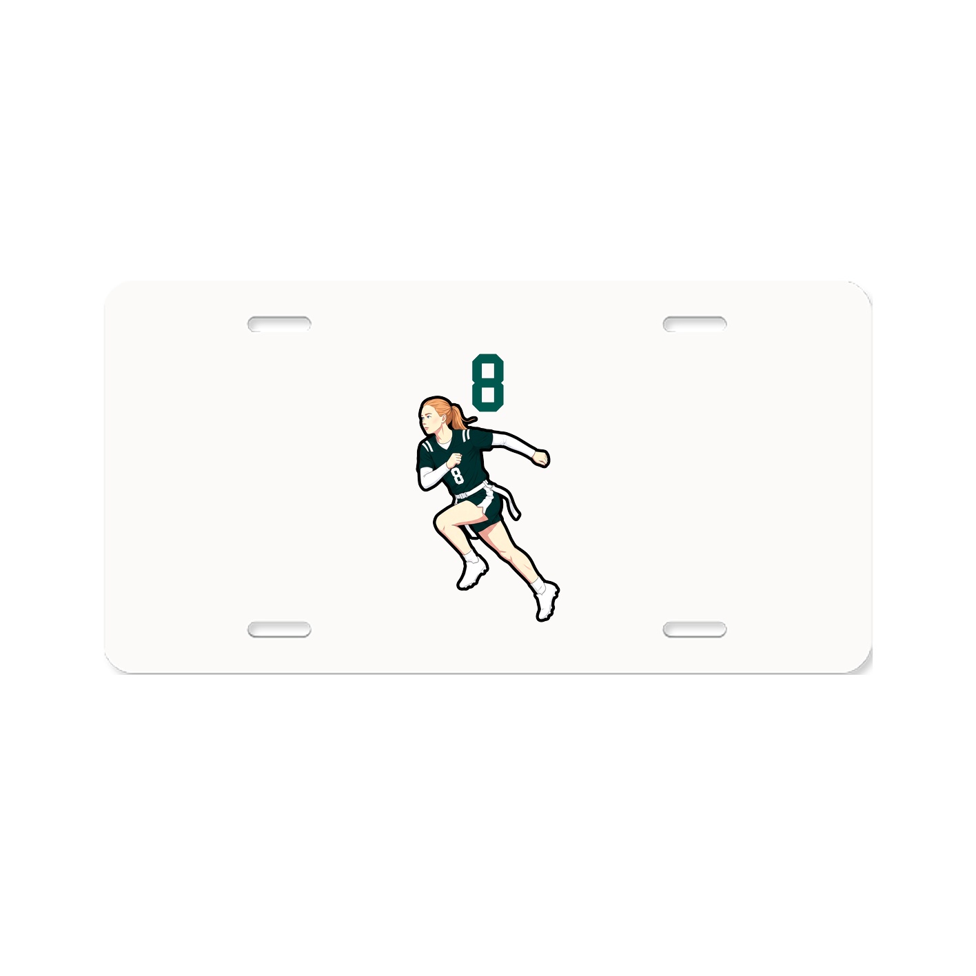 License Plate — Number Top in Classic