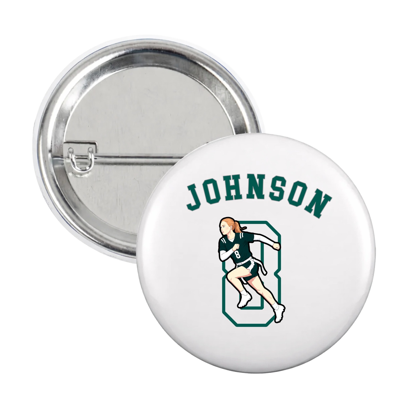 Game Day Button — Shirsey Arch in White