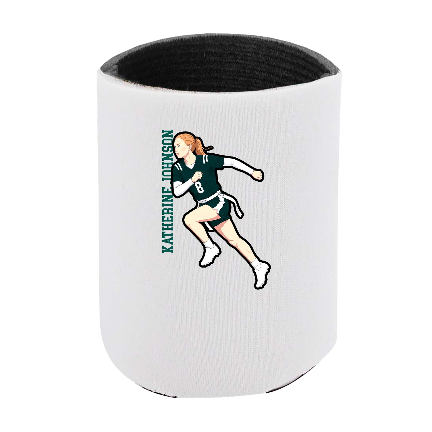 Can Holder — Name Vertical in White
