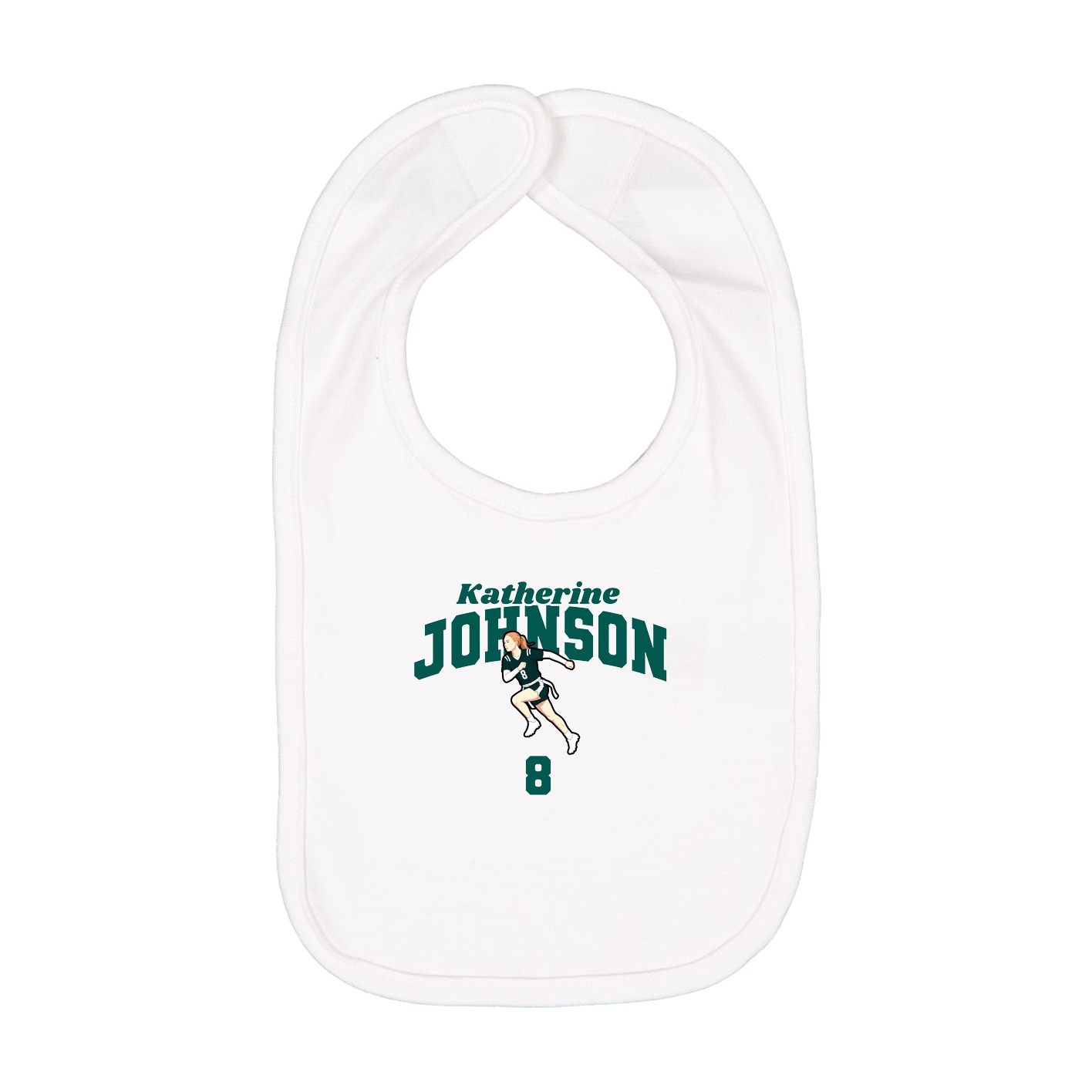Infant Bib — Signature Arch in White