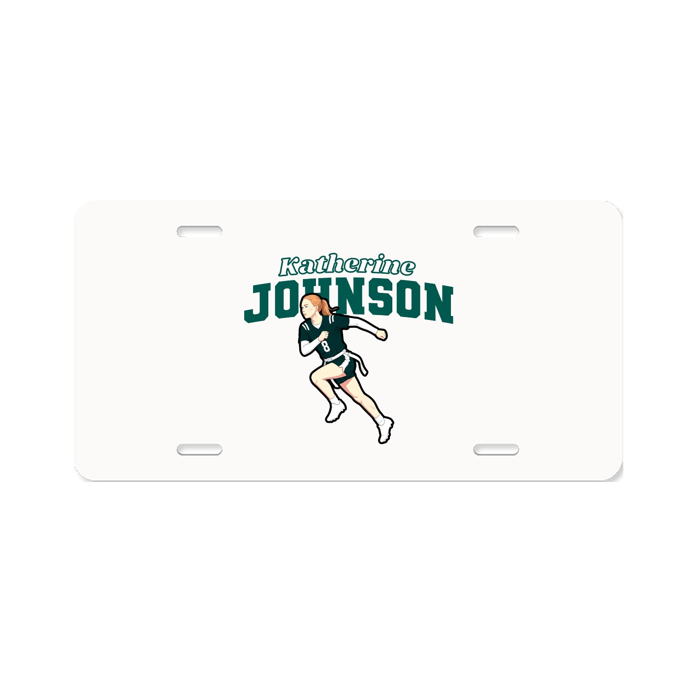 License Plate — Name Arch in Classic
