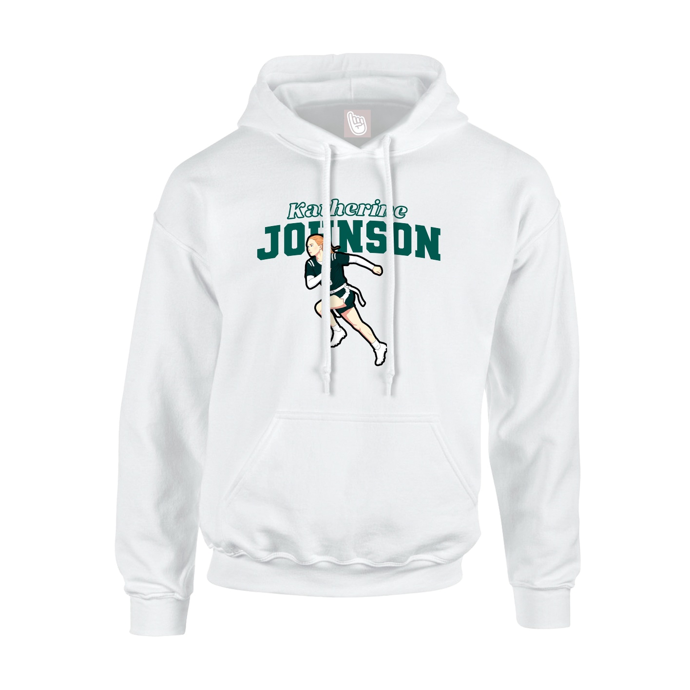 Hoodie — Name Arch in White