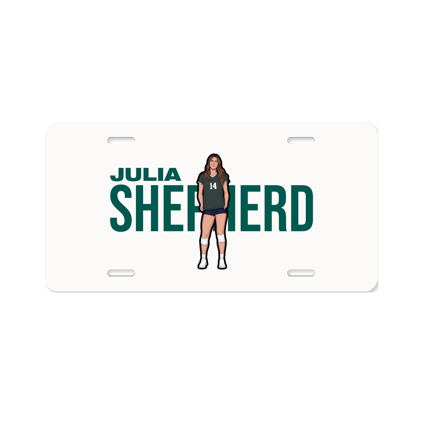 License Plate — Player Name in Classic