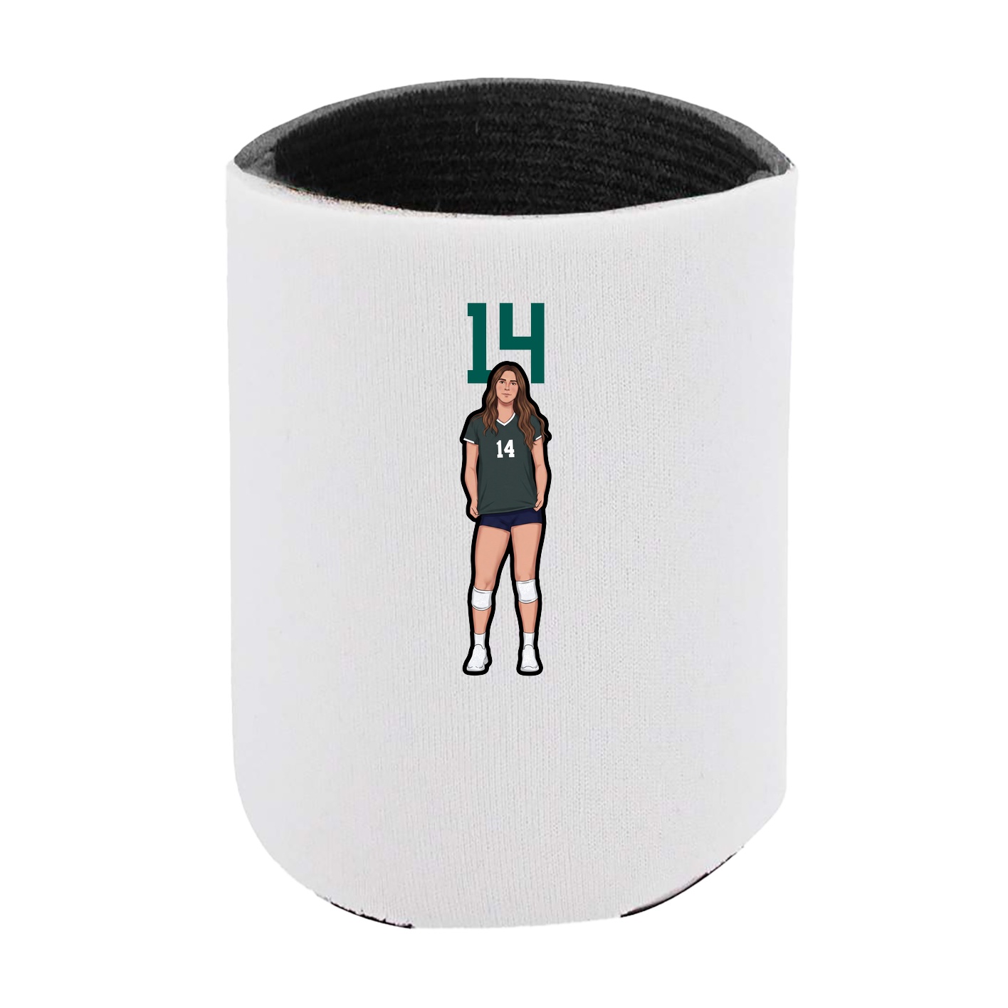 Can Holder — Number Top in White