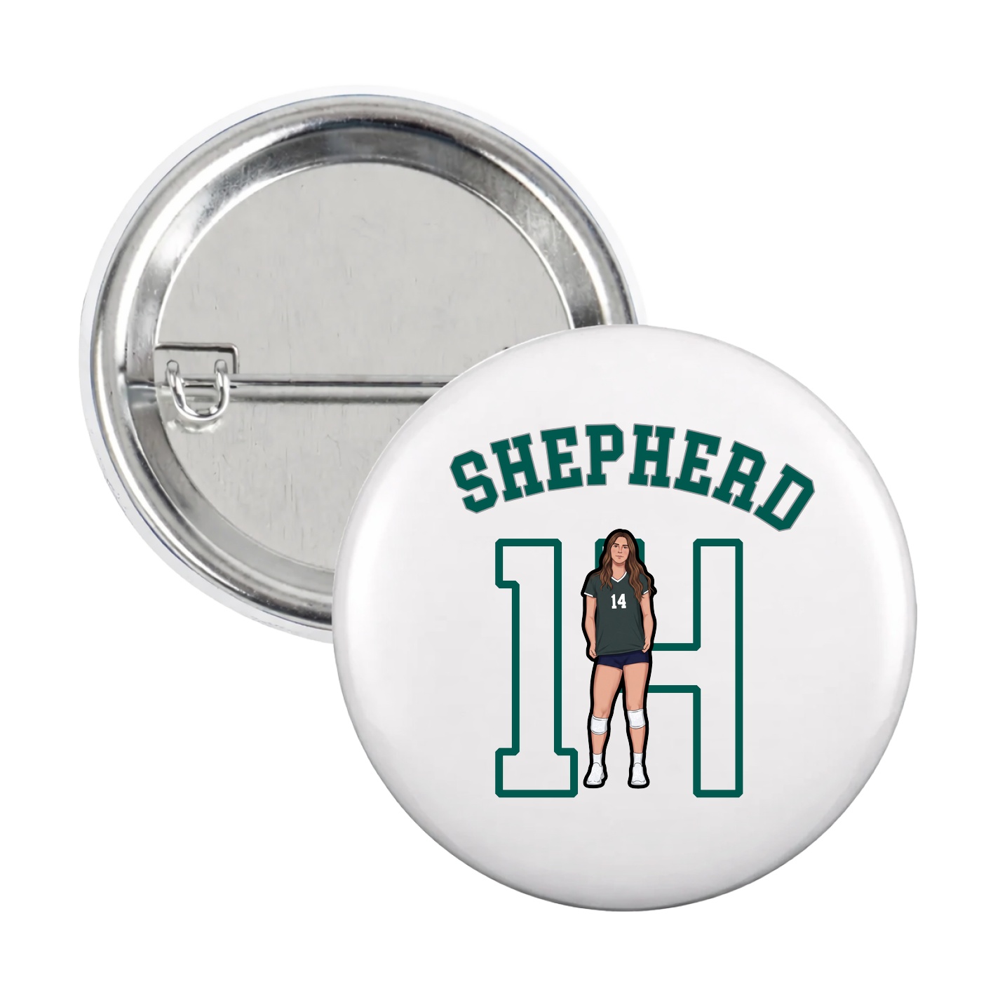 Game Day Button — Shirsey Arch in White