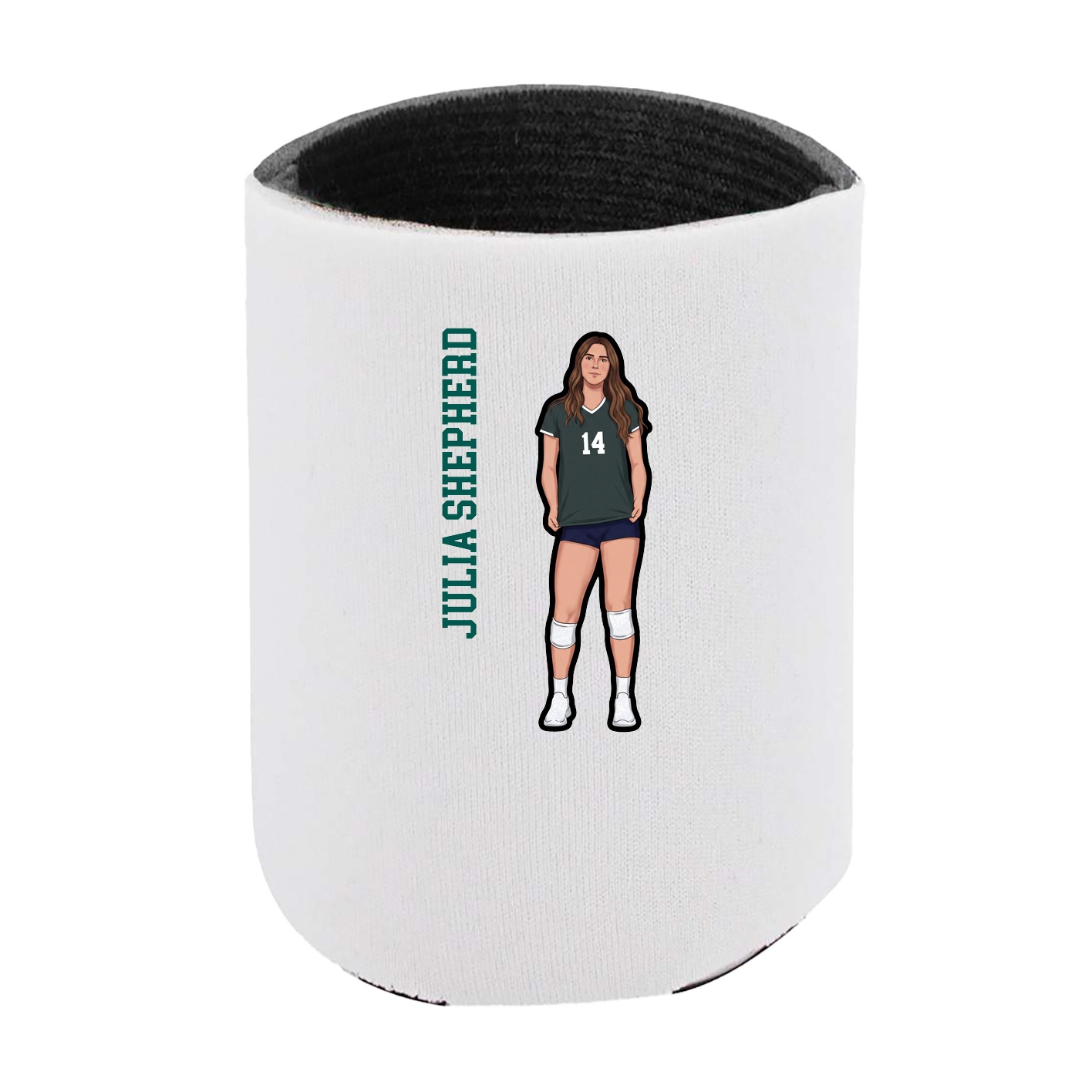 Can Holder — Name Vertical in White