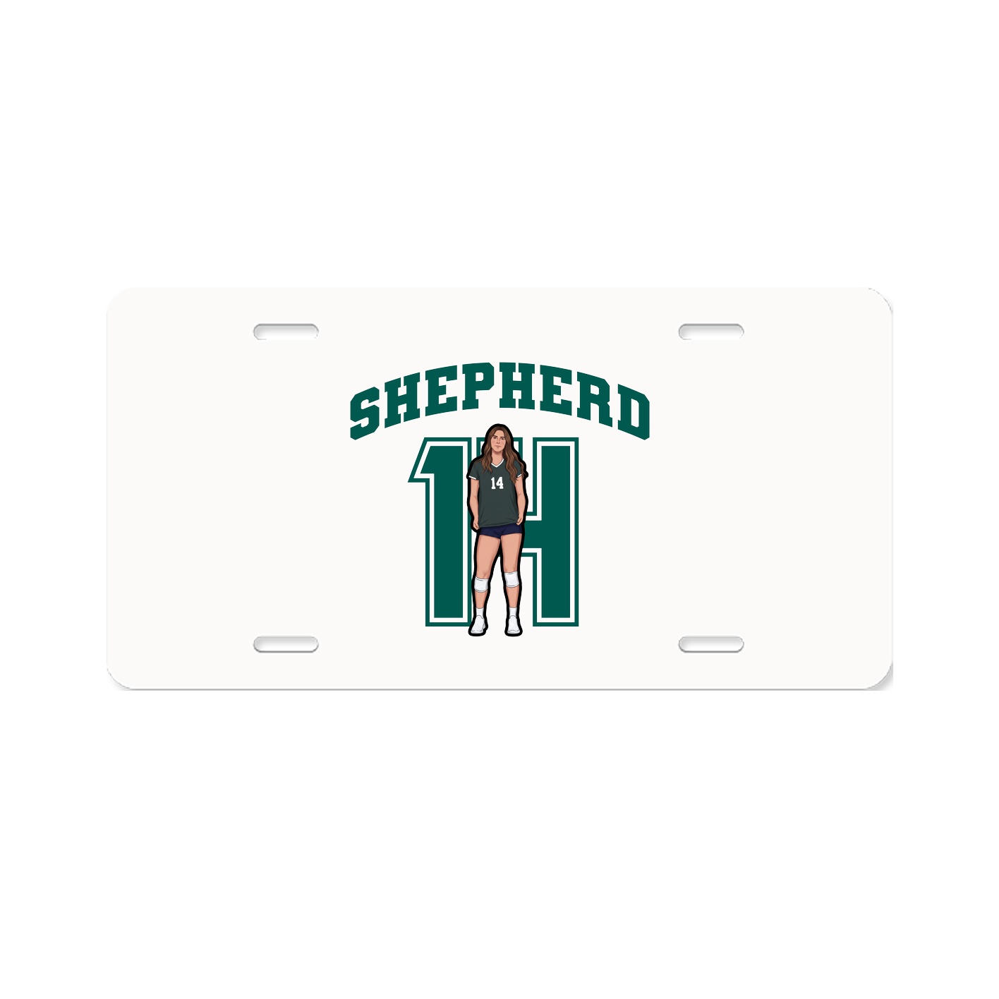 License Plate — Number in Classic