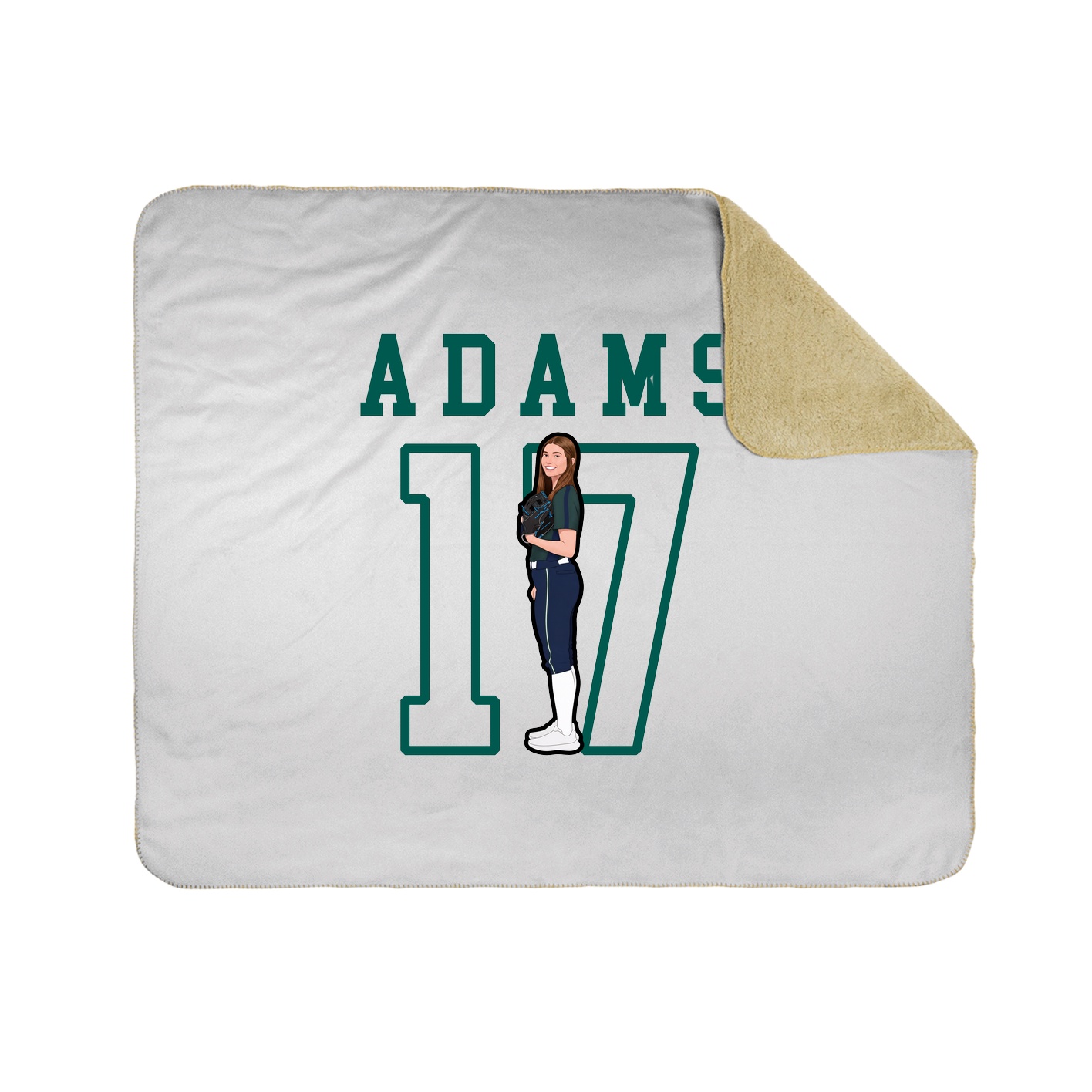 Throw Blanket — Shirsey in White