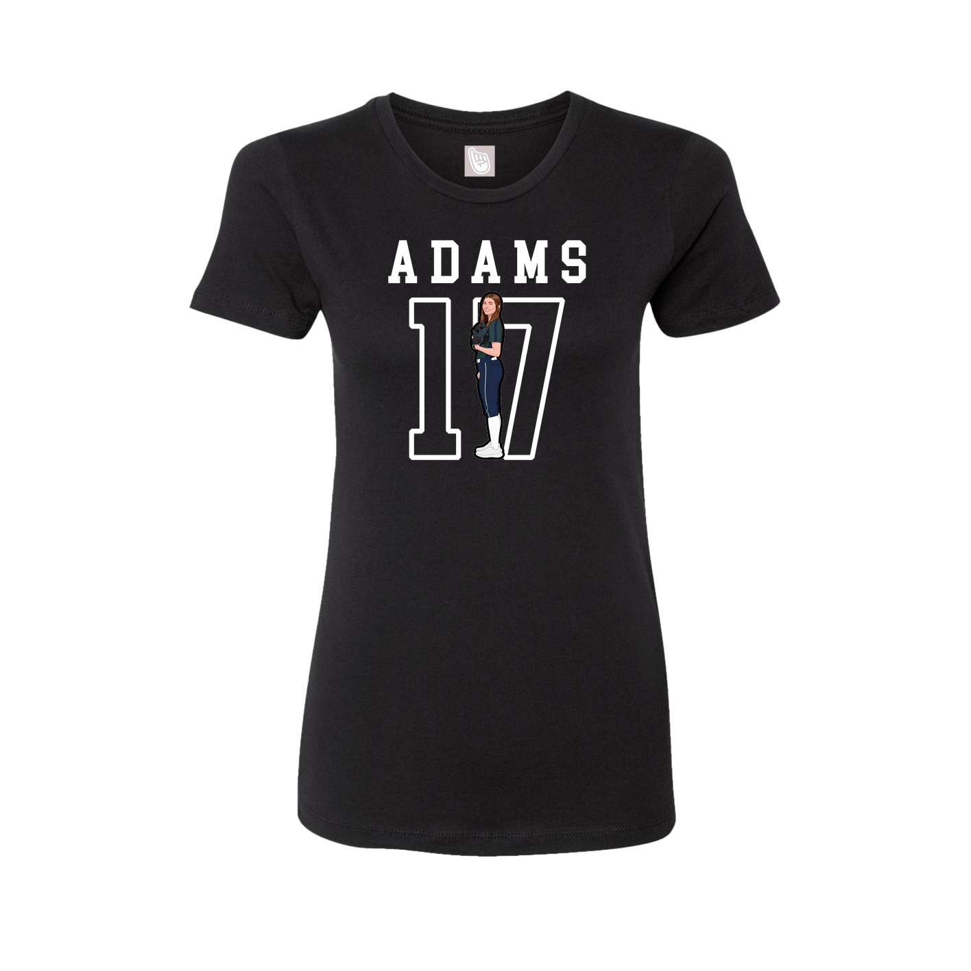Fitted Women's Tee — Shirsey in Black