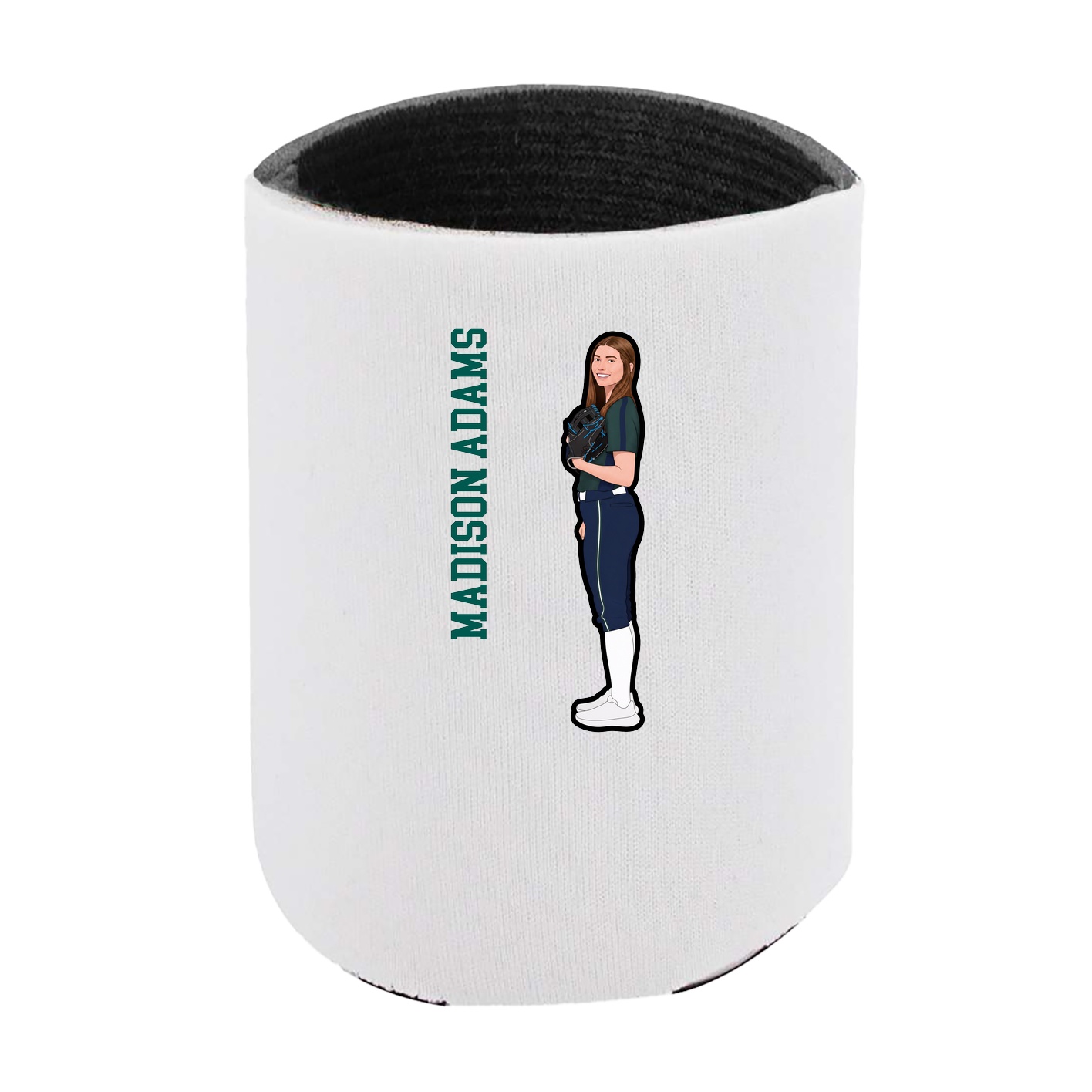 Can Holder — Name Vertical in White