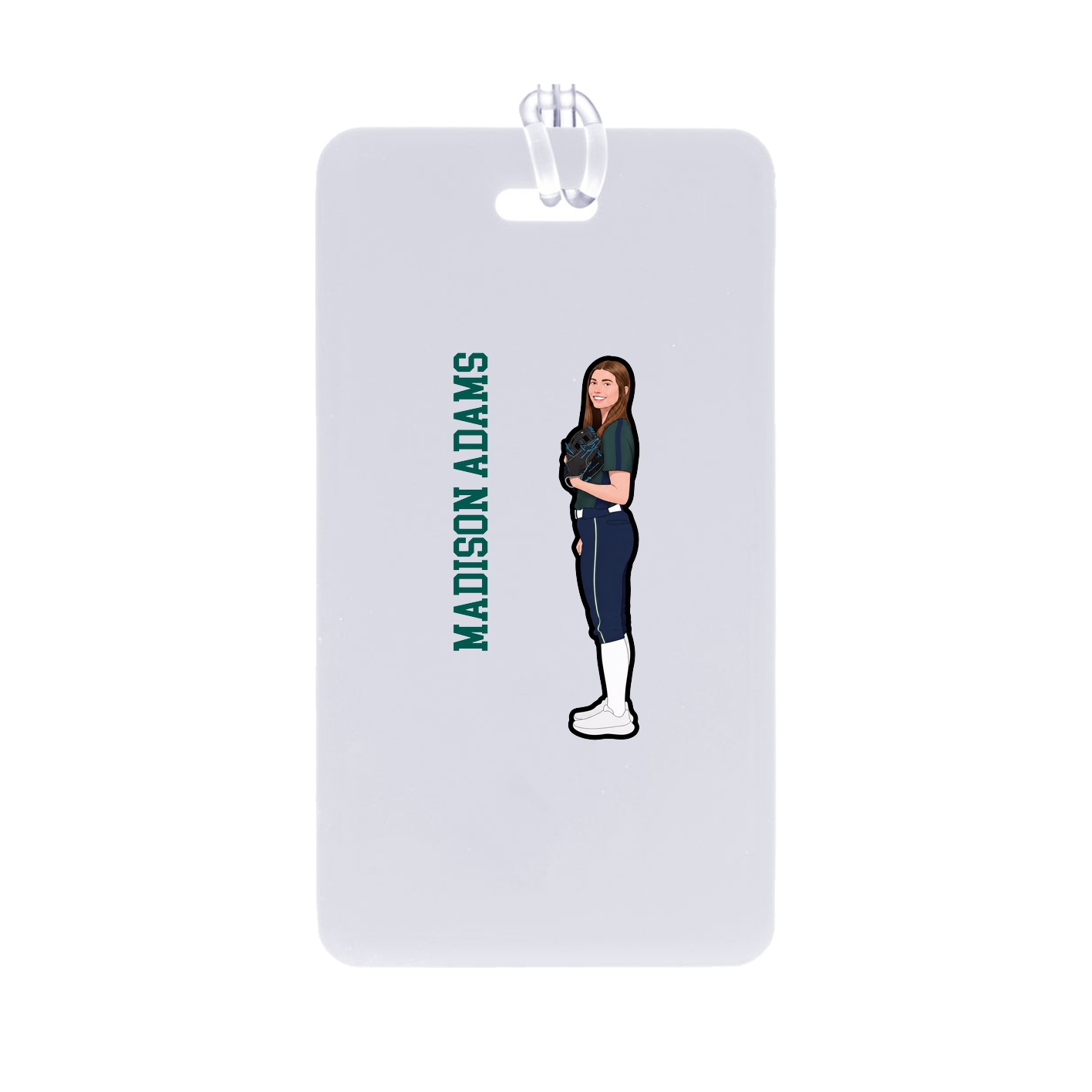 Bag Tag — Name Vertical in Classic