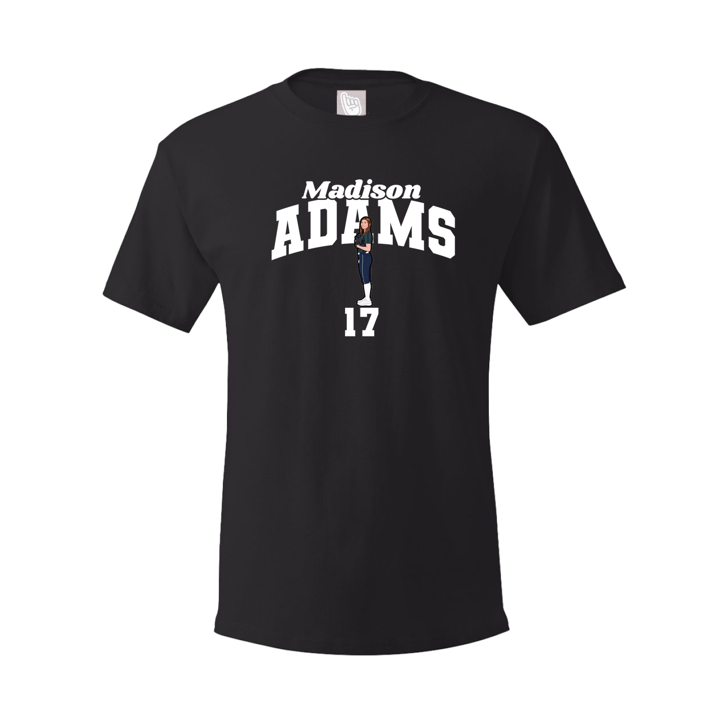 Youth Tee — Signature Arch in Black