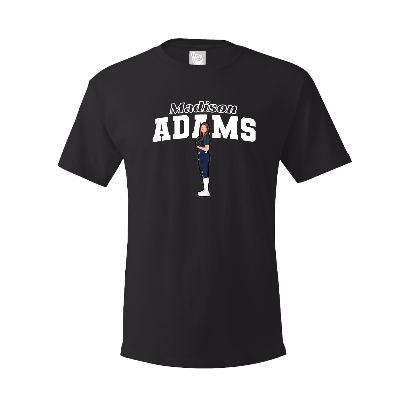 Youth Tee — Name Arch in Black