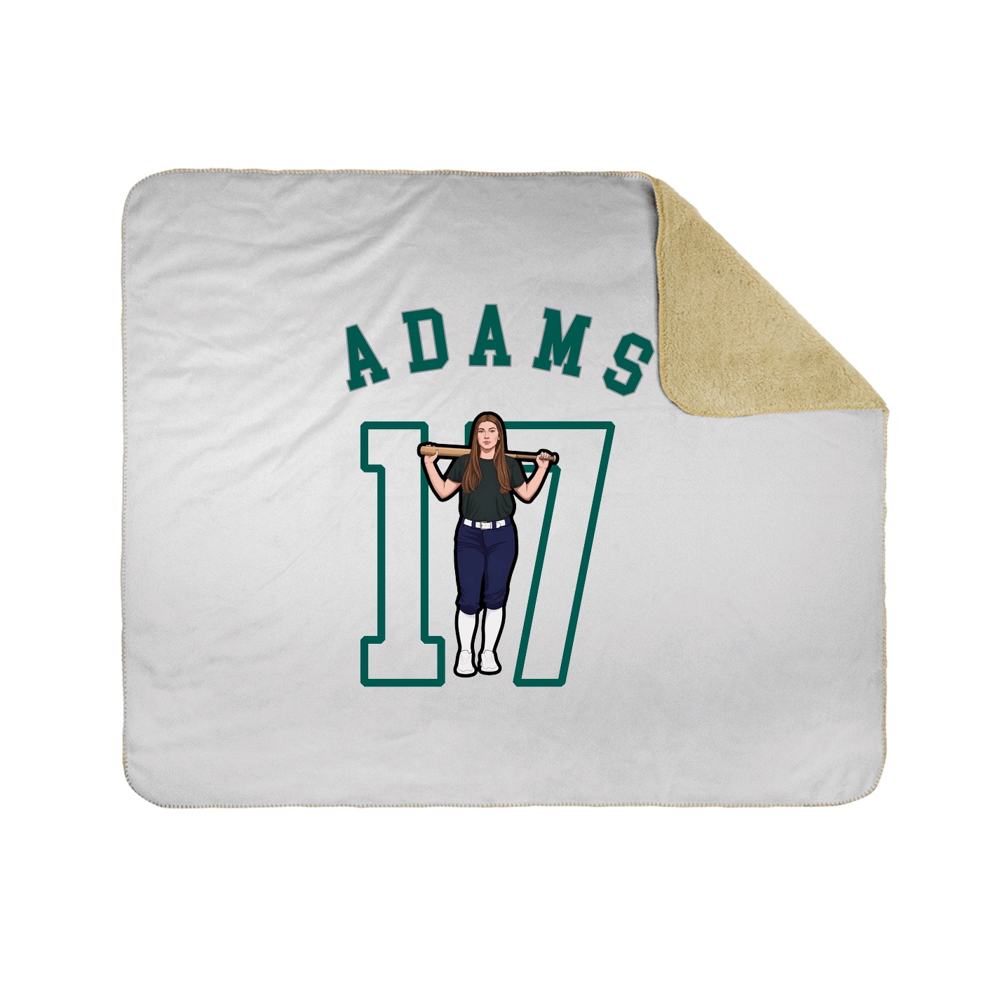 Throw Blanket — Shirsey Arch in White