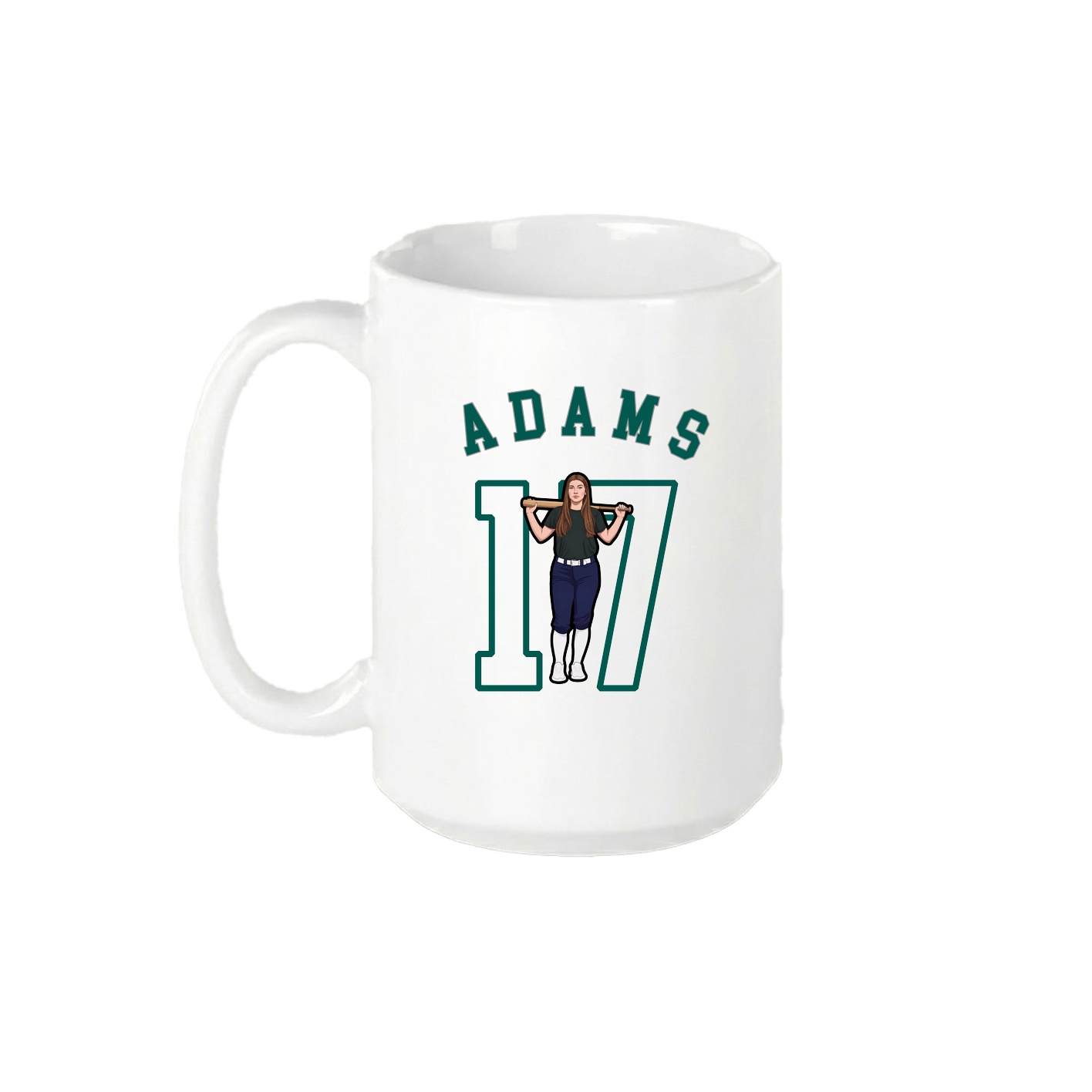 15oz Coffee Mug — Shirsey Arch in White