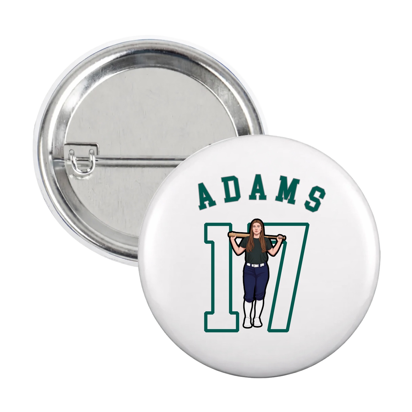 Game Day Button — Shirsey Arch in White