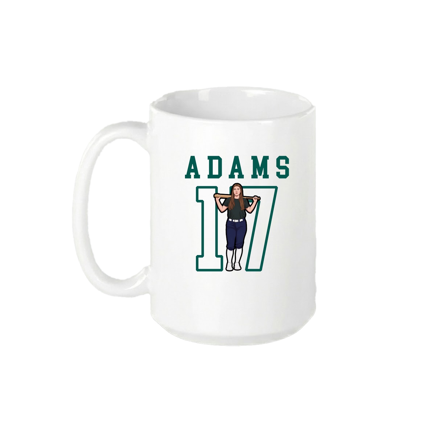 15oz Coffee Mug — Shirsey in White