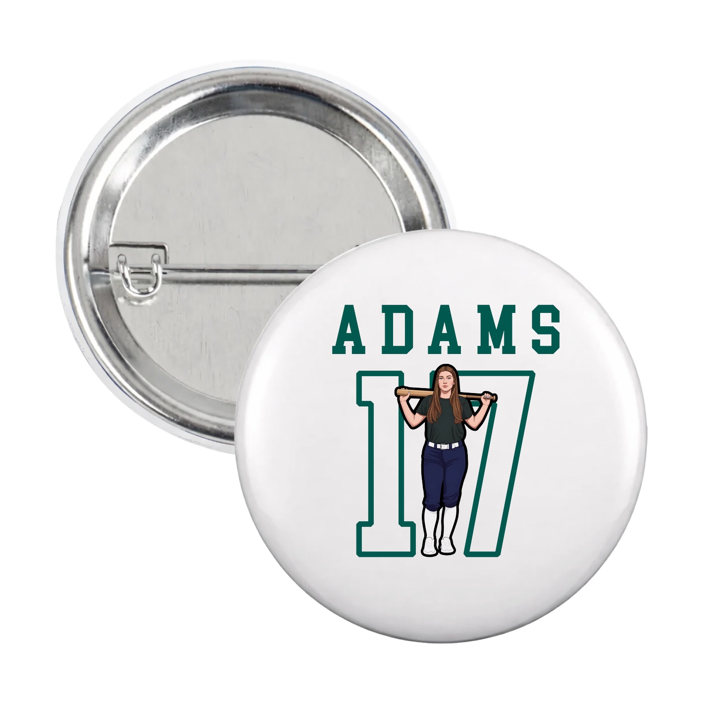 Game Day Button — Shirsey in White