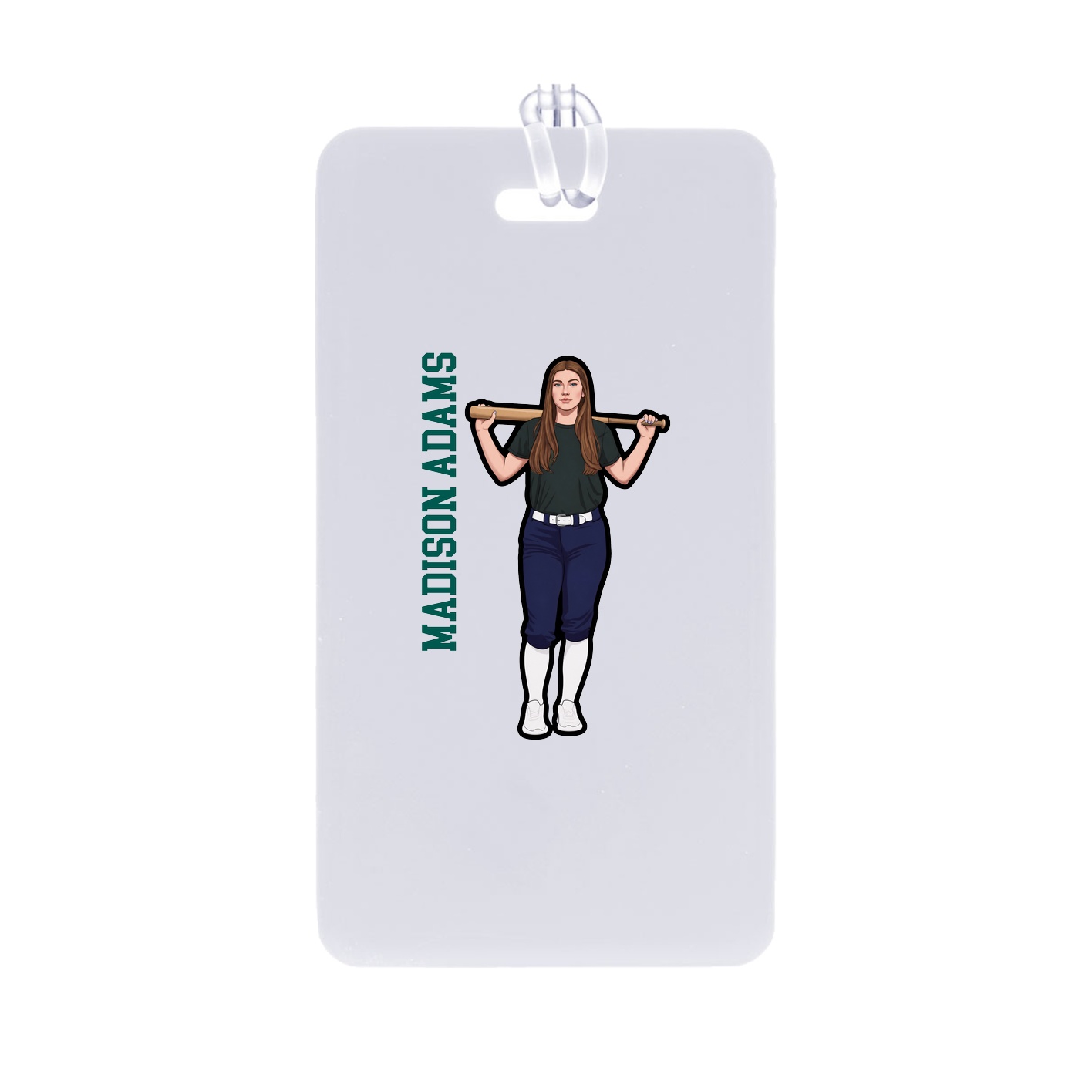 Bag Tag — Name Vertical in Classic
