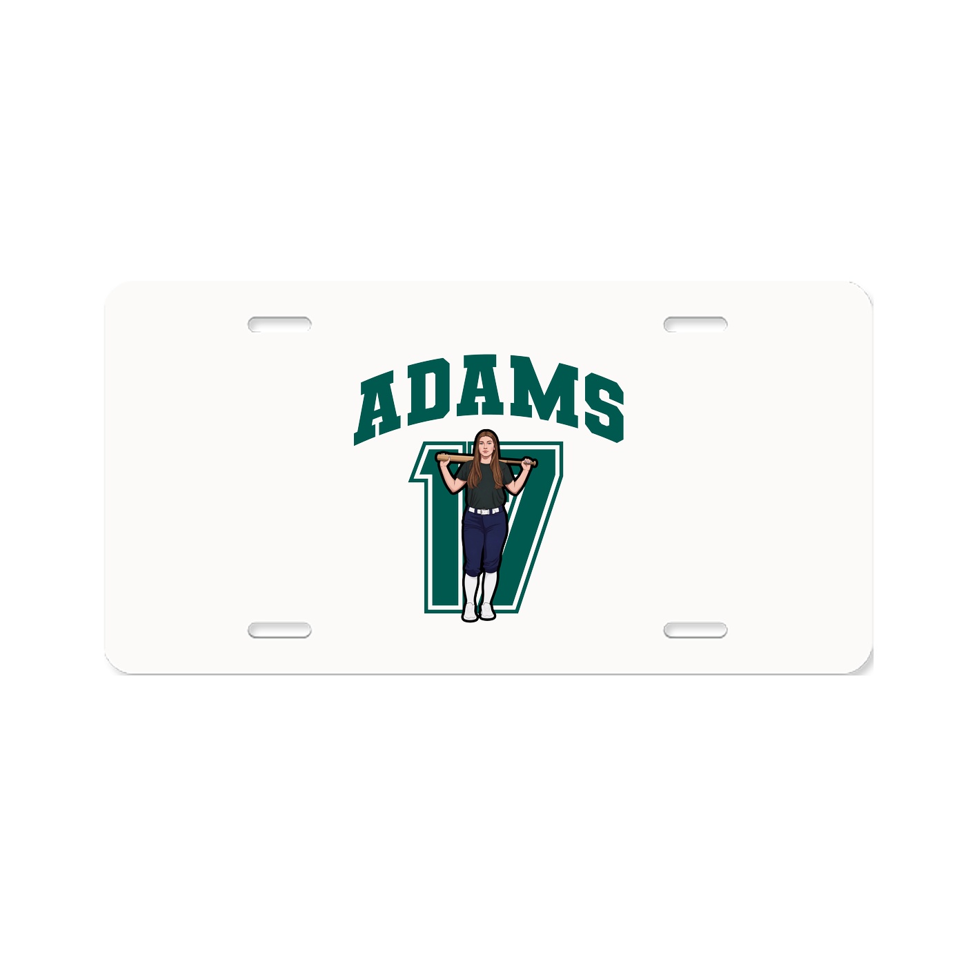 License Plate — Number in Classic