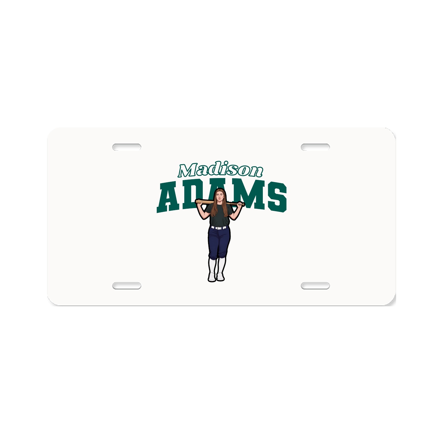License Plate — Name Arch in Classic